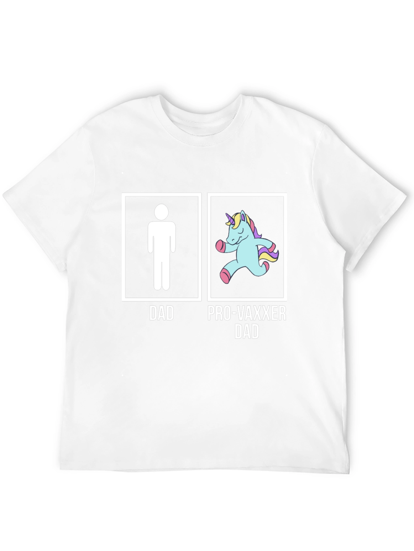 Pro-Vaxxer Dad Graphic T-Shirt