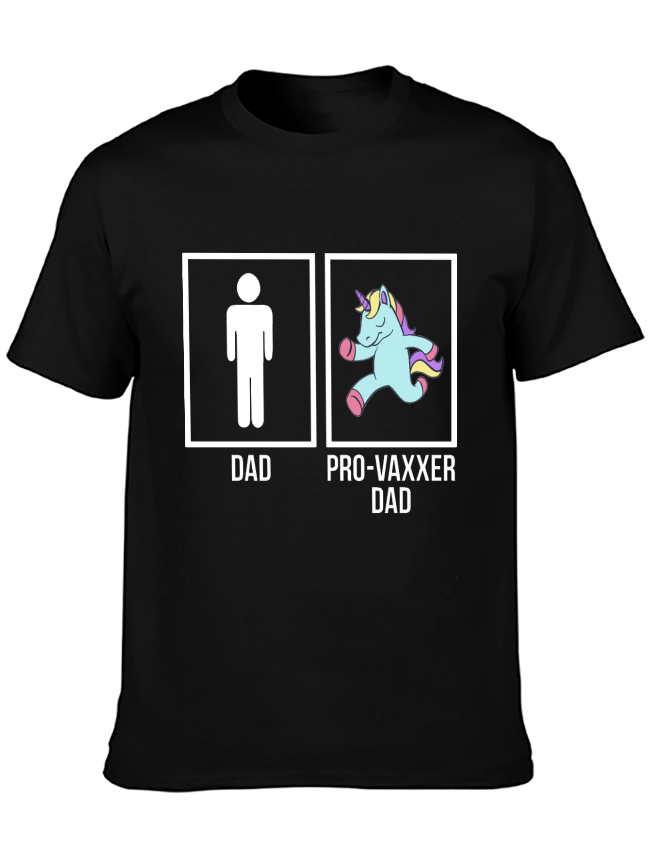 Pro-Vaxxer Dad Graphic T-Shirt