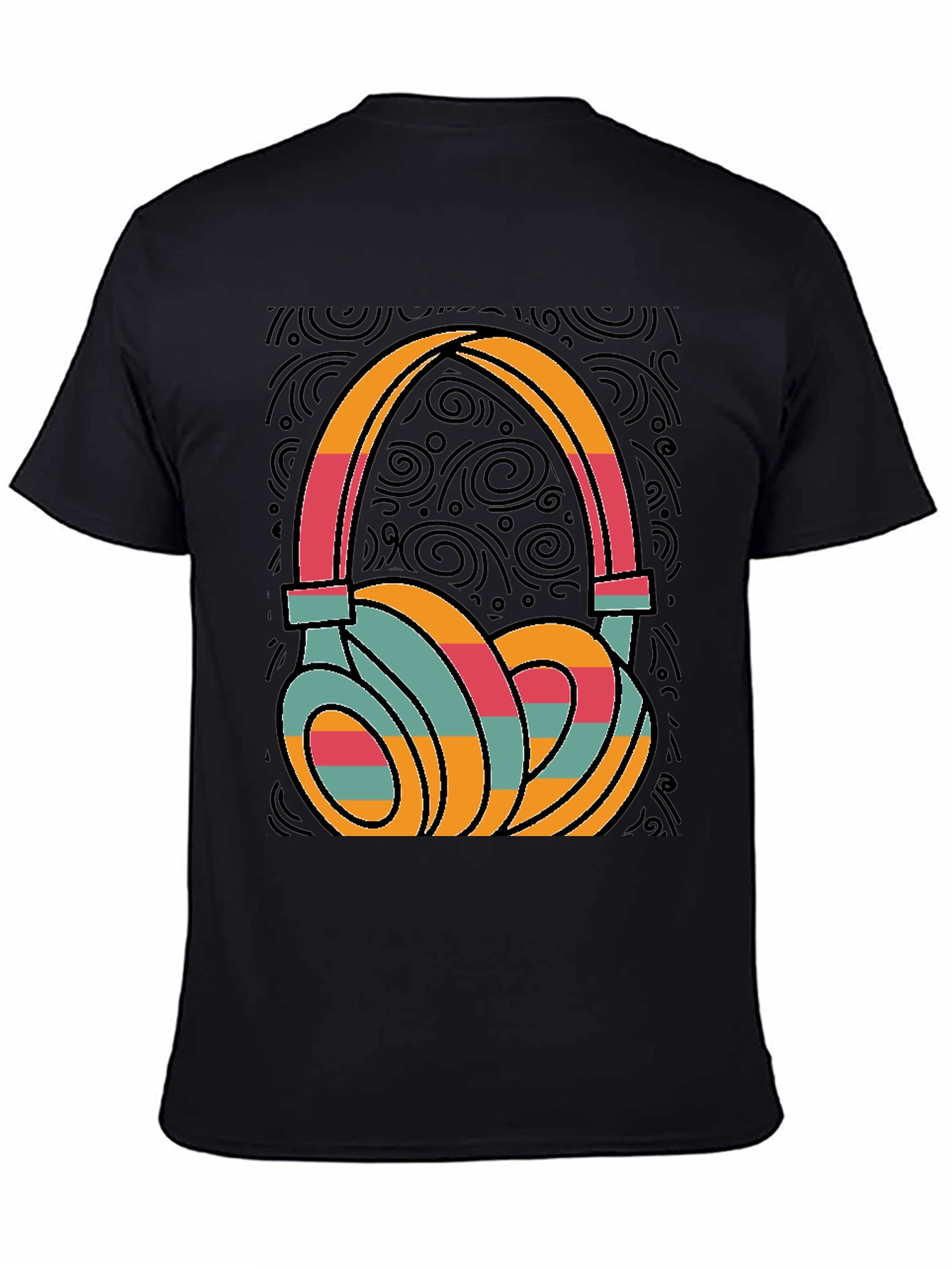 Retro Headphones Graphic Tee - Cool Music Lover T-Shirt