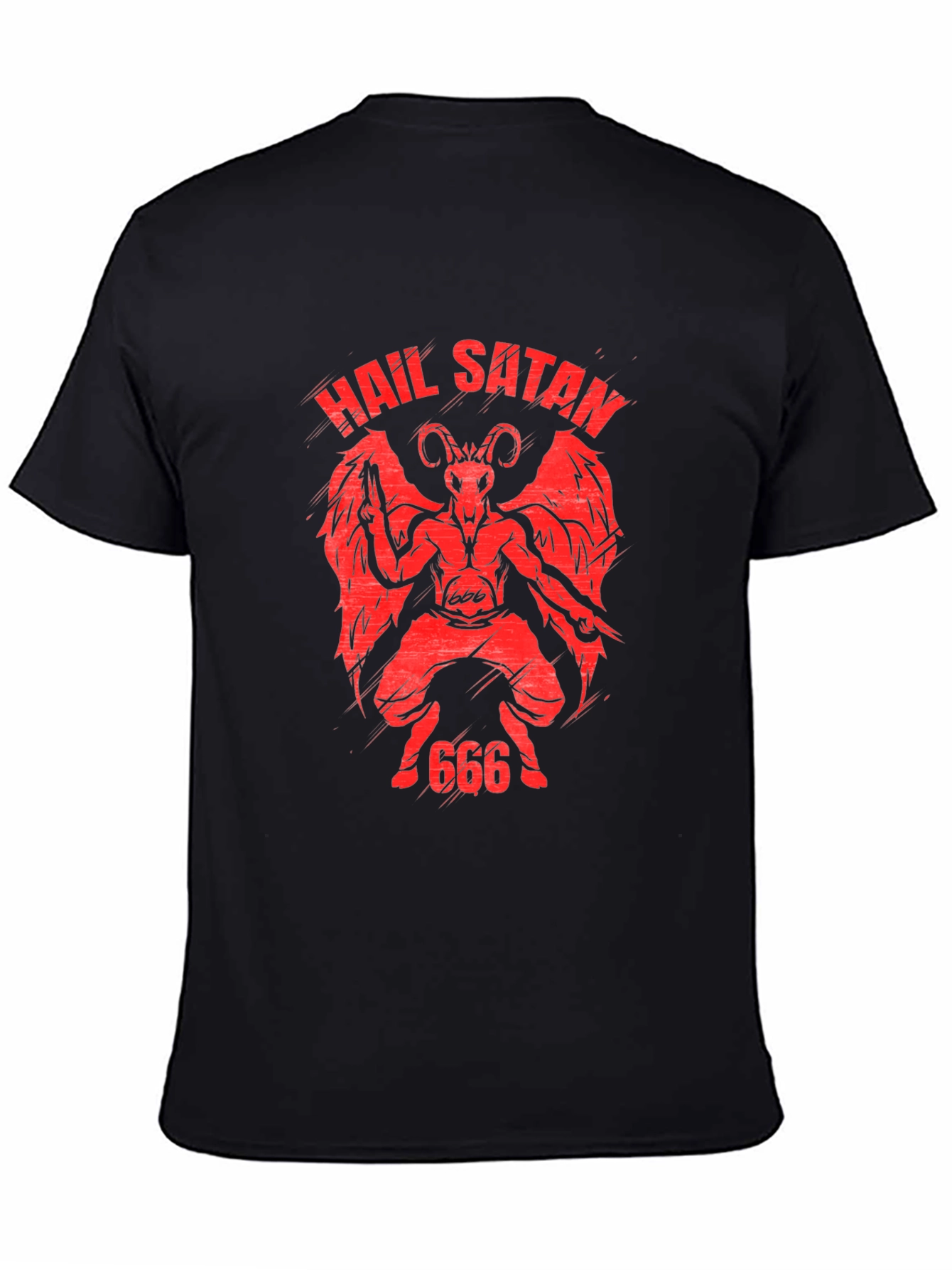 Hail Satan Graphic Tee - Black T-Shirt
