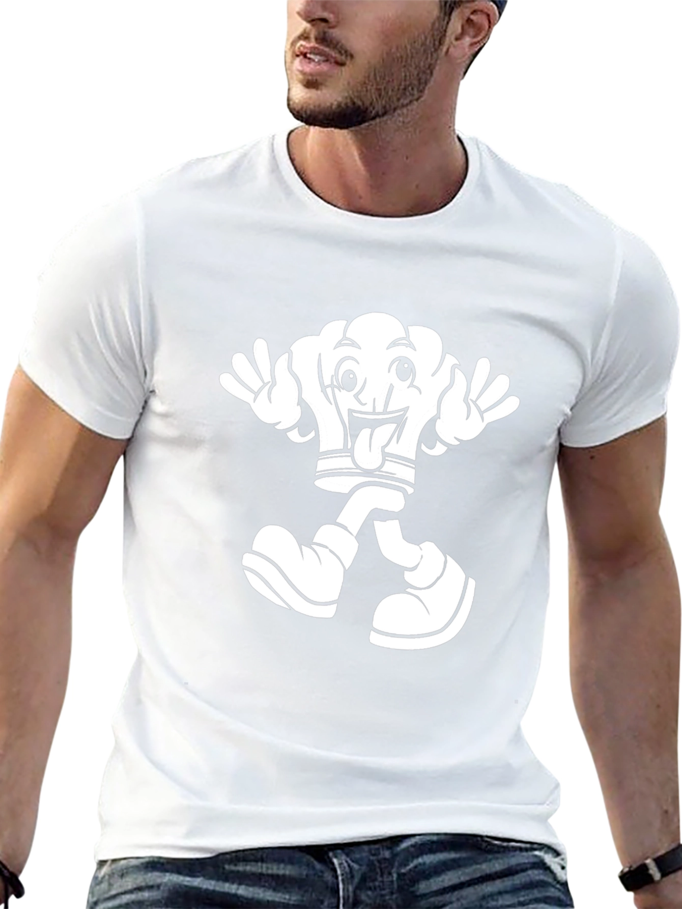 Cartoon Character Black T-Shirt