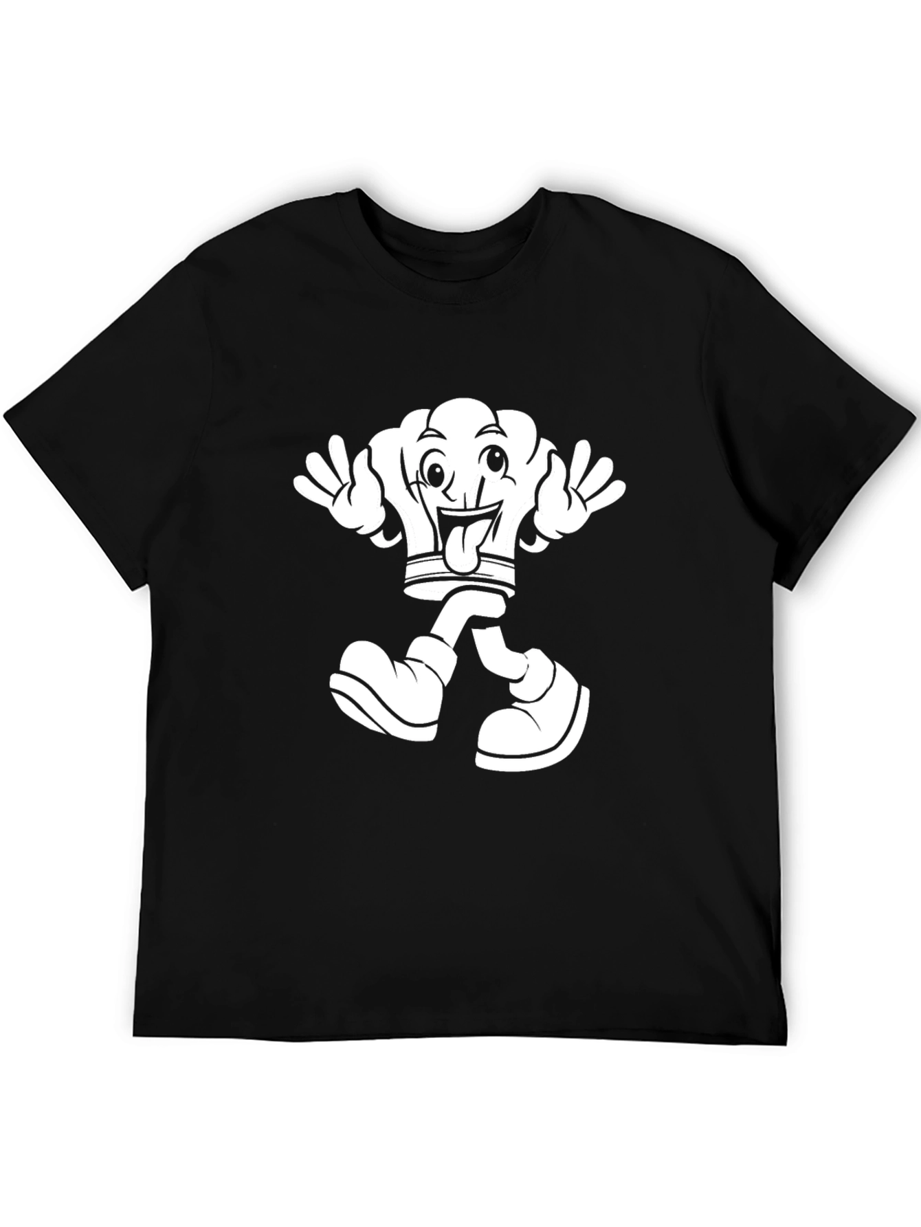 Cartoon Character Black T-Shirt