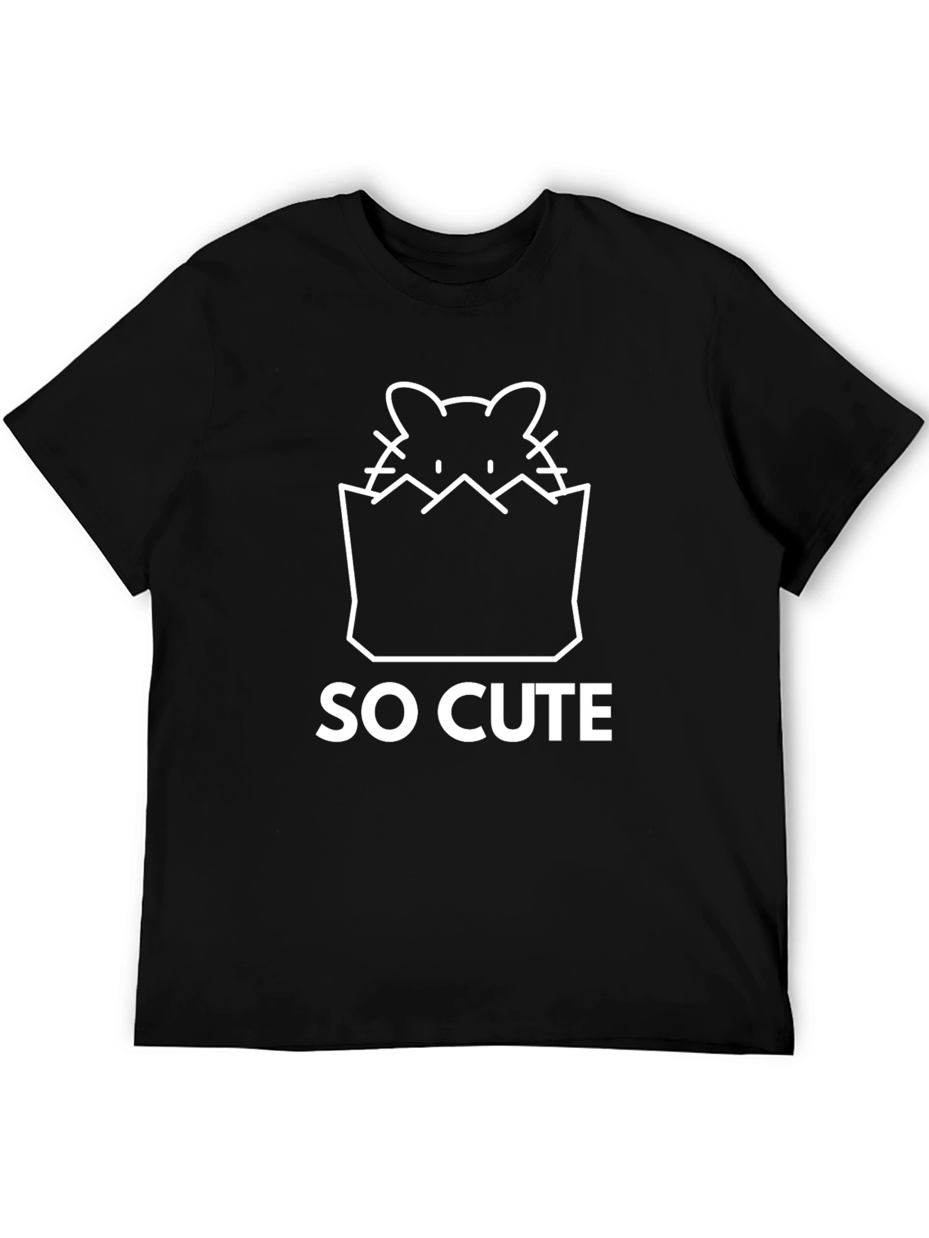 So Cute Graphic Tee - Black