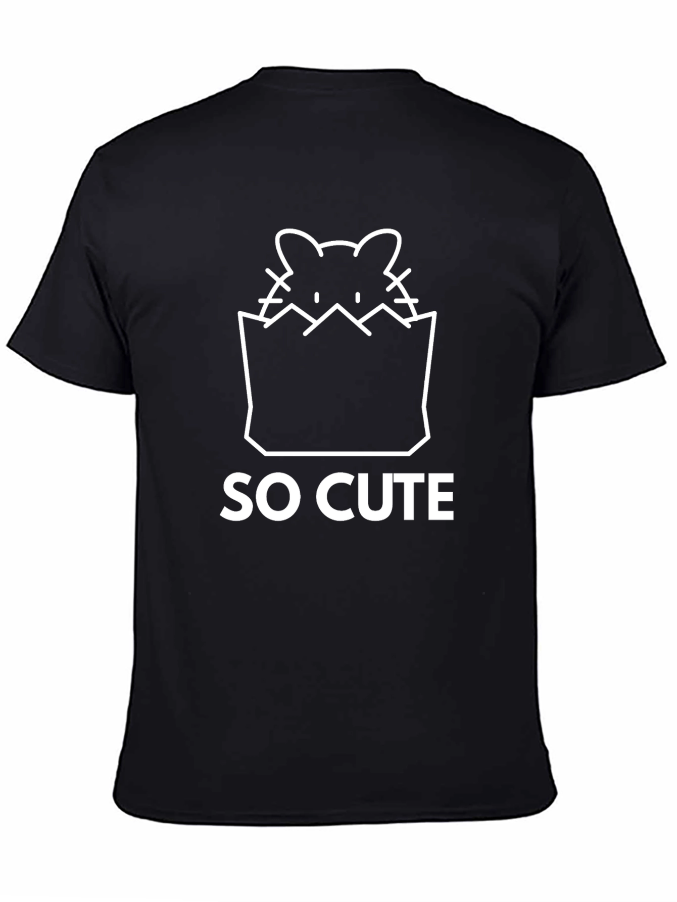So Cute Graphic Tee - Black