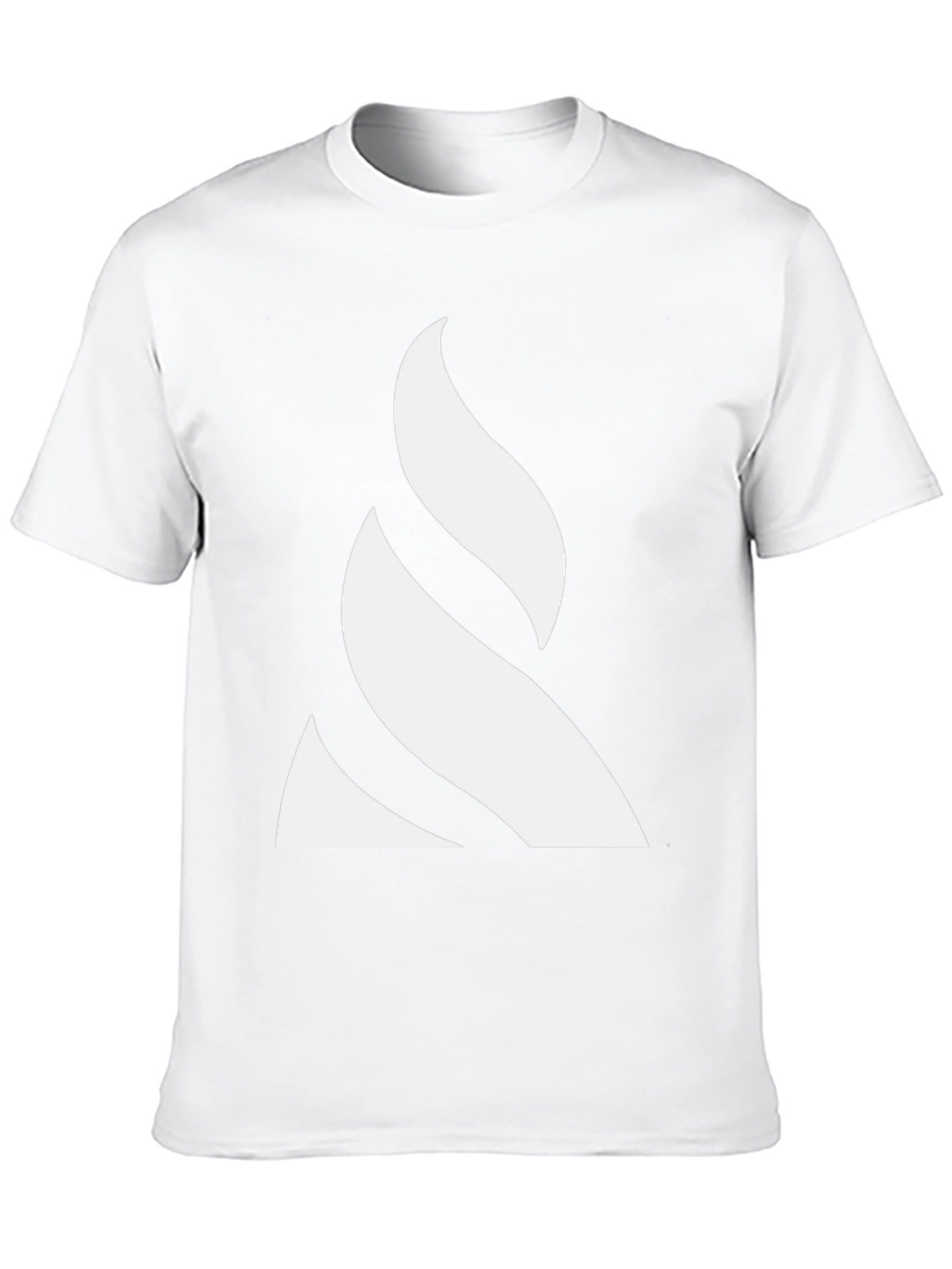 Modern Graphic Tee - Black with White Abstract Design
