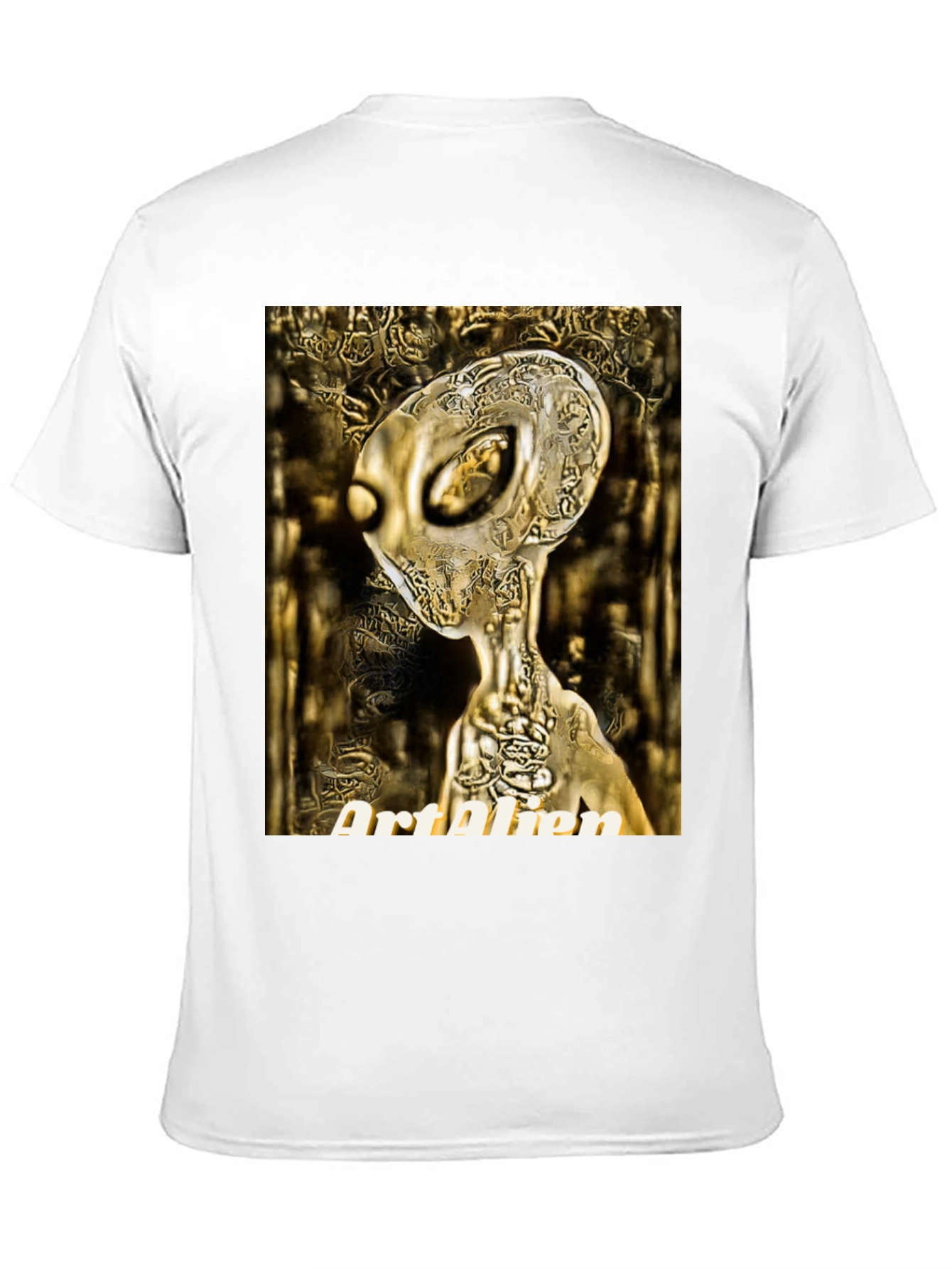 Art Alien Black T-Shirt - Unique Graphic Tee