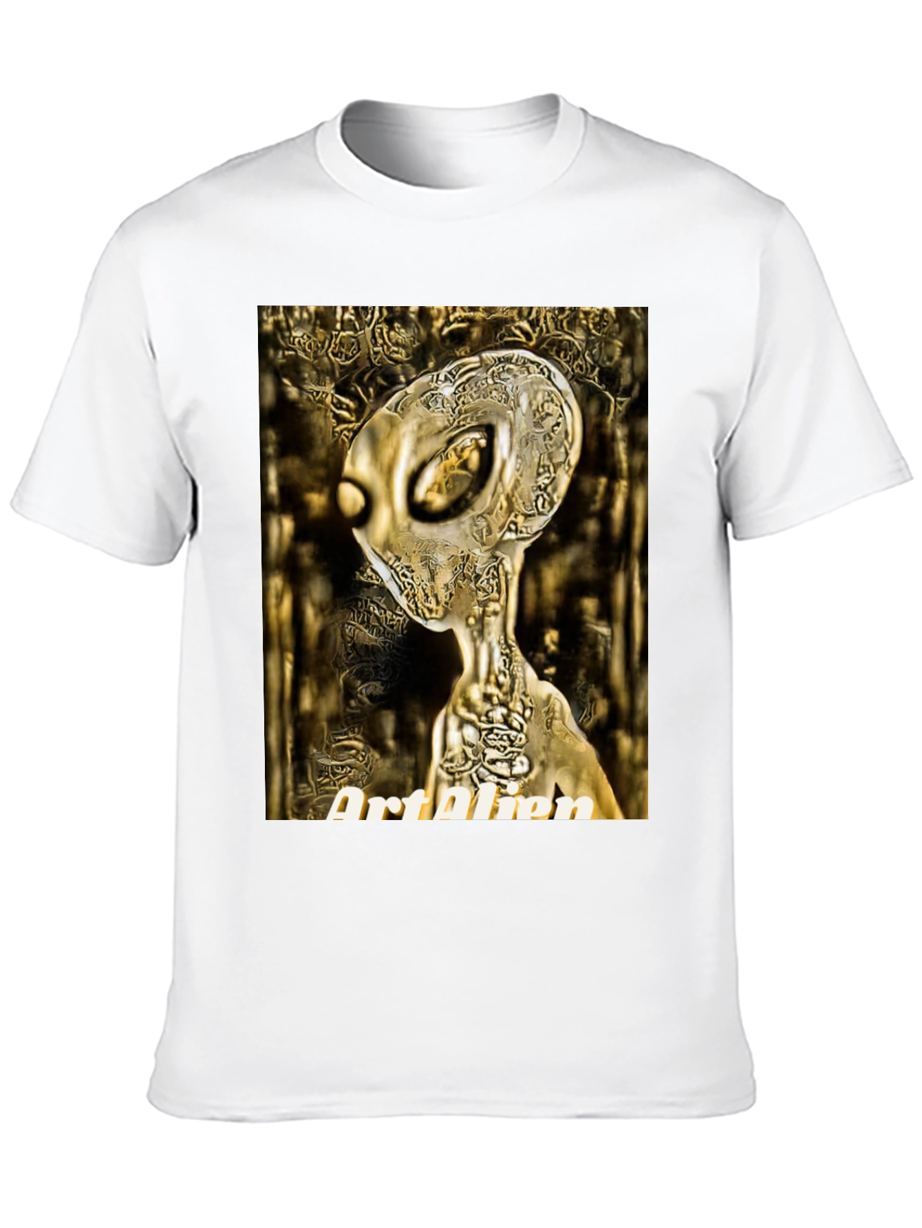 Art Alien Black T-Shirt - Unique Graphic Tee