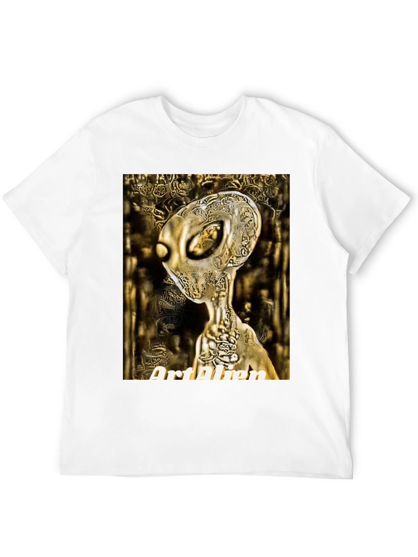 Art Alien Black T-Shirt - Unique Graphic Tee