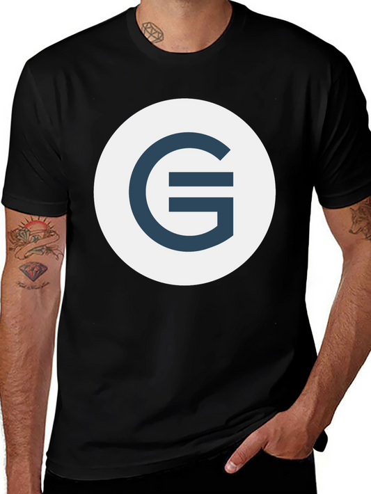 Modern Graphic Tee - Circle G Logo Black T-Shirt