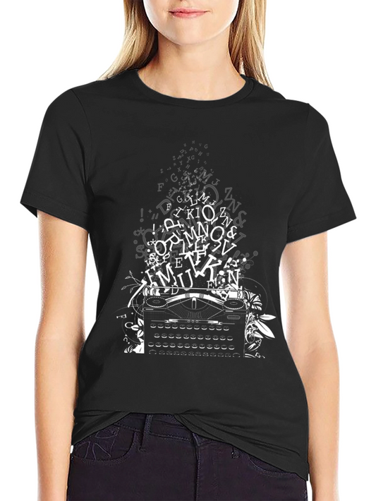 Typewriter Tee - Vintage Writers Shirt