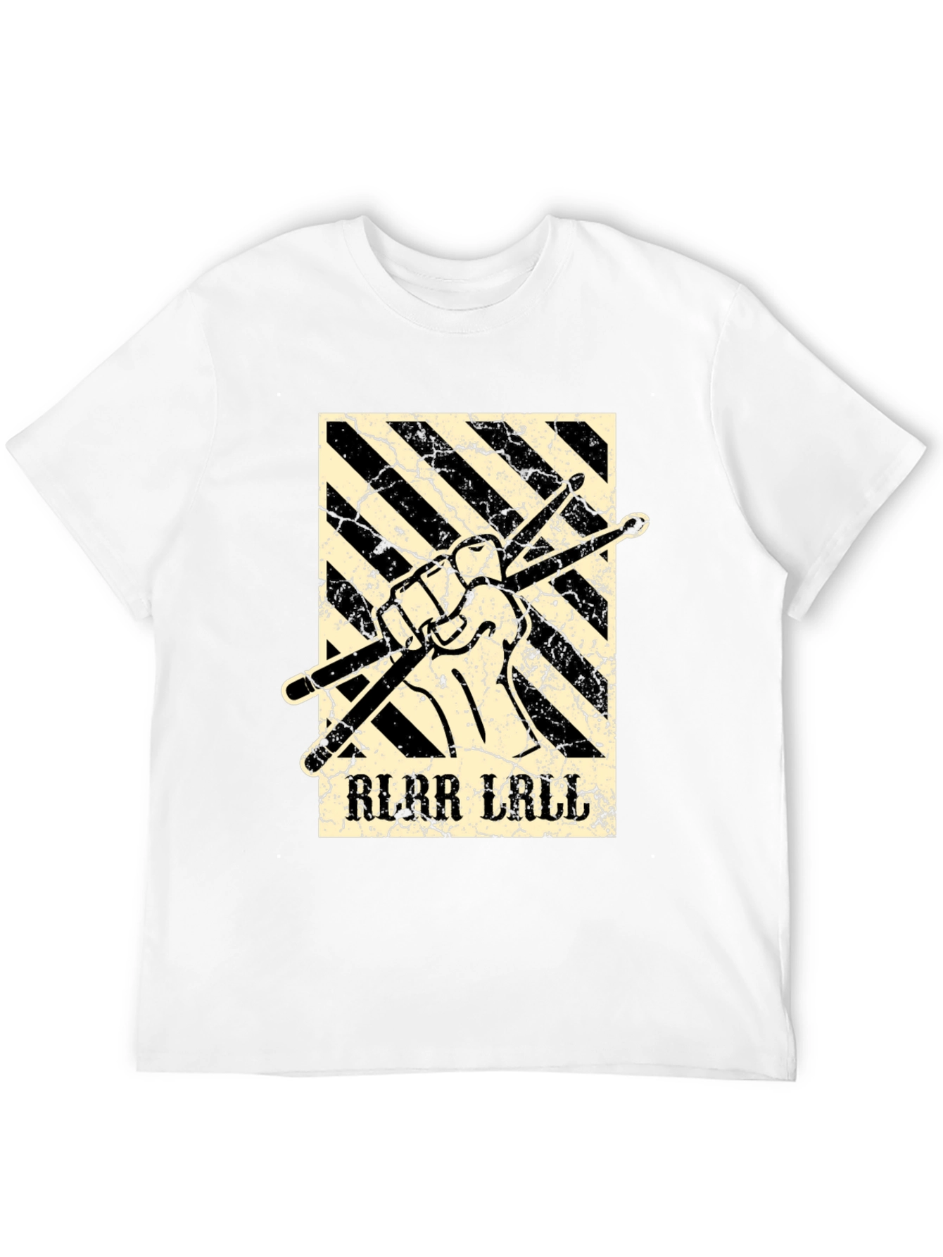 Drummer T-Shirt: RLRR LALL Drumsticks Graphic Tee