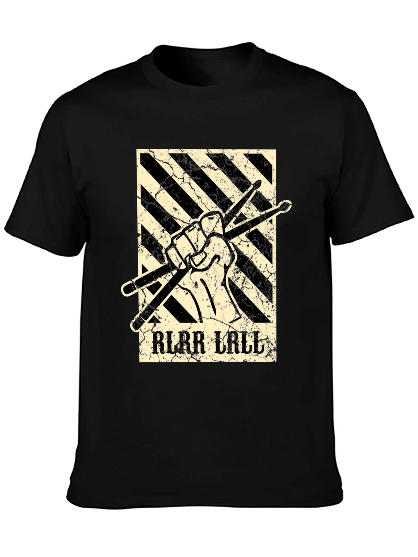 Drummer T-Shirt: RLRR LALL Drumsticks Graphic Tee