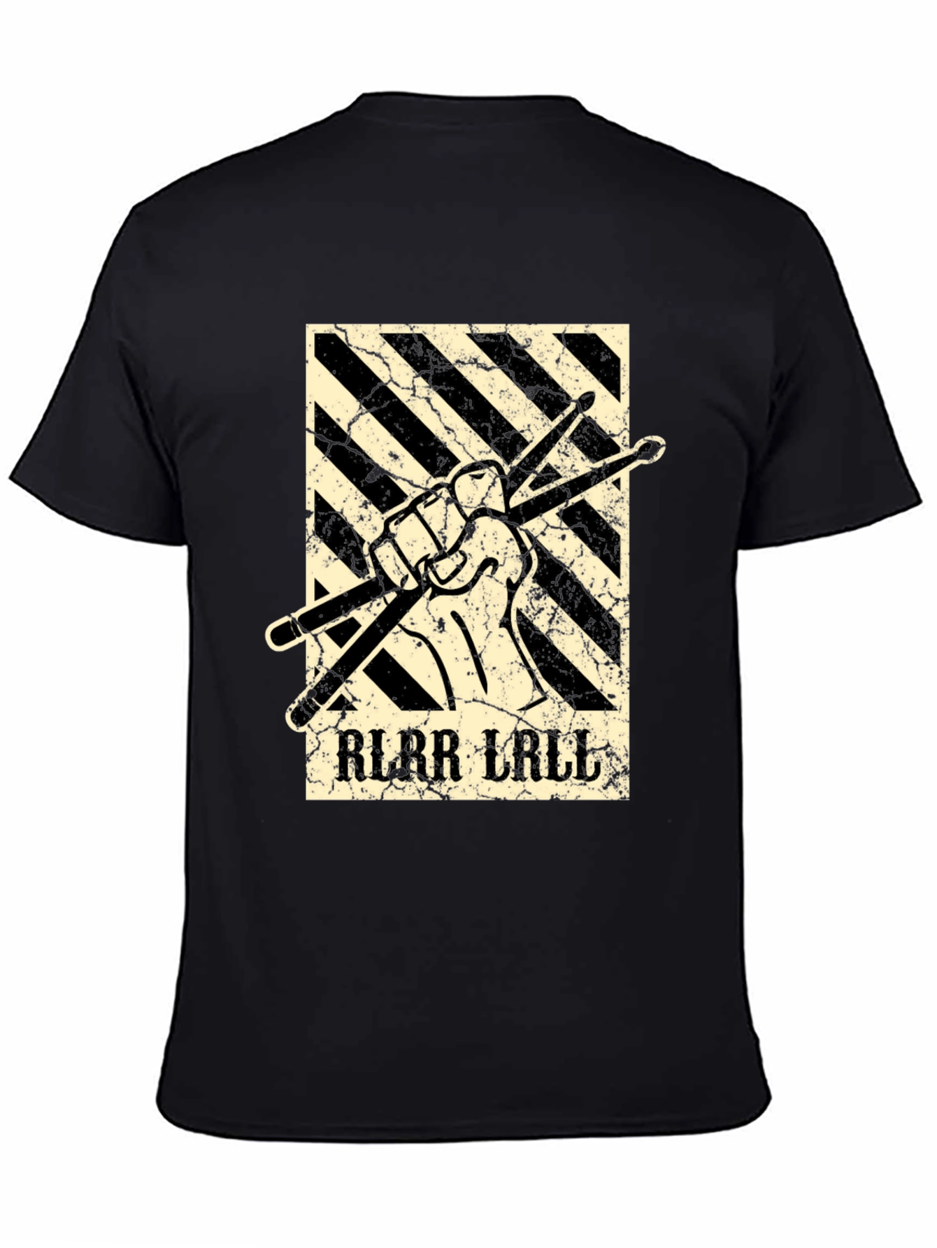 Drummer T-Shirt: RLRR LALL Drumsticks Graphic Tee