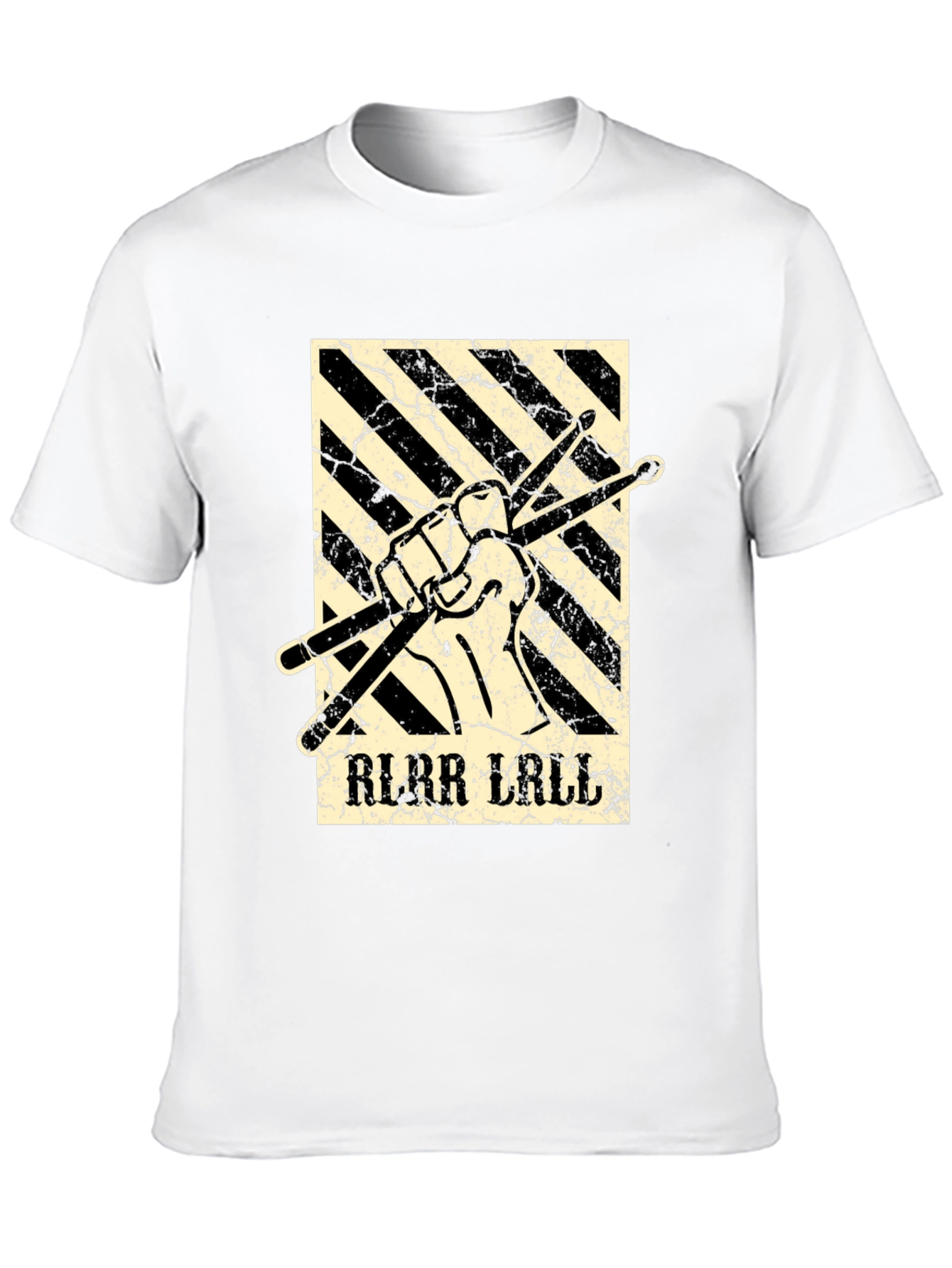 Drummer T-Shirt: RLRR LALL Drumsticks Graphic Tee