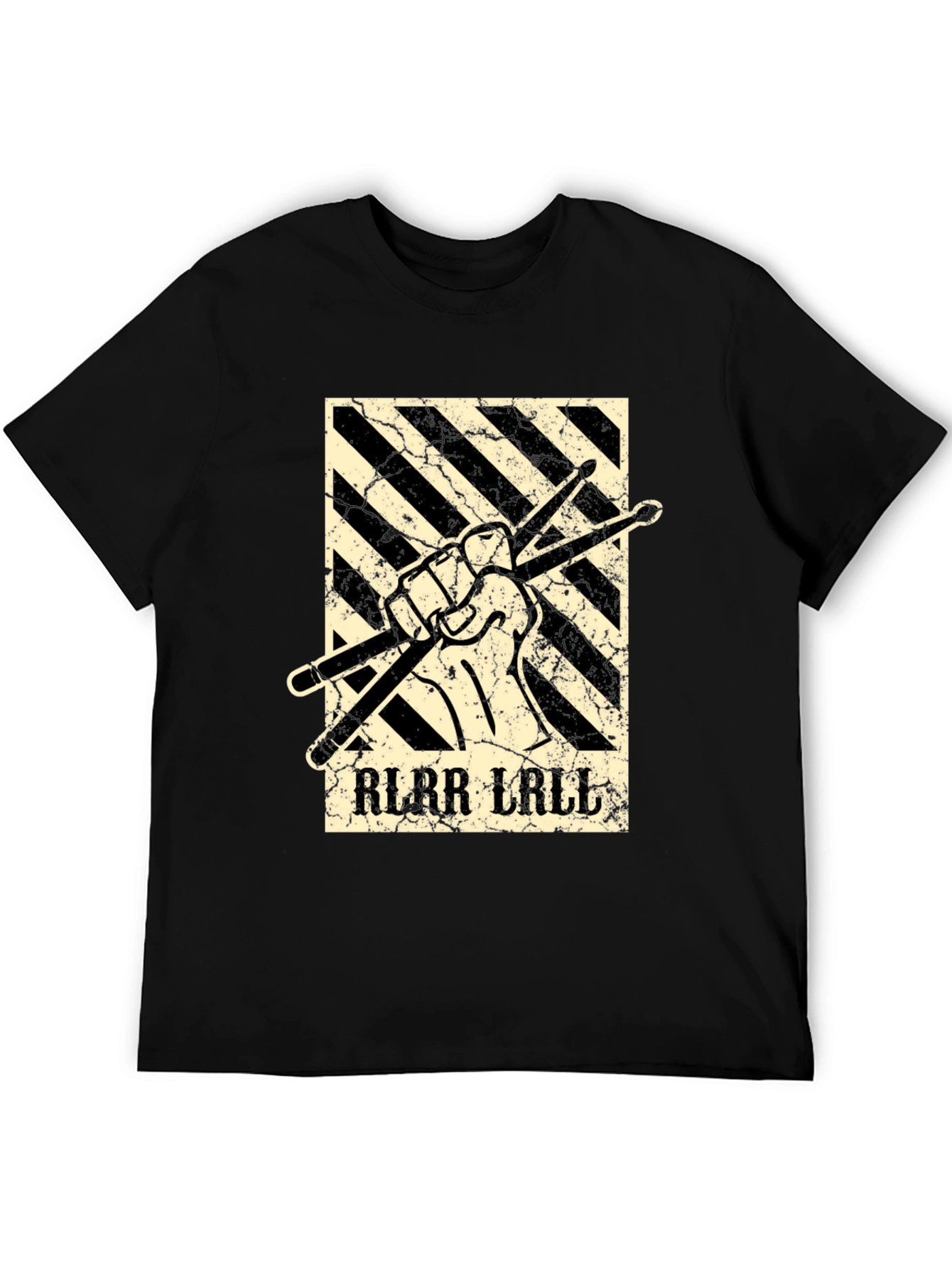 Drummer T-Shirt: RLRR LALL Drumsticks Graphic Tee
