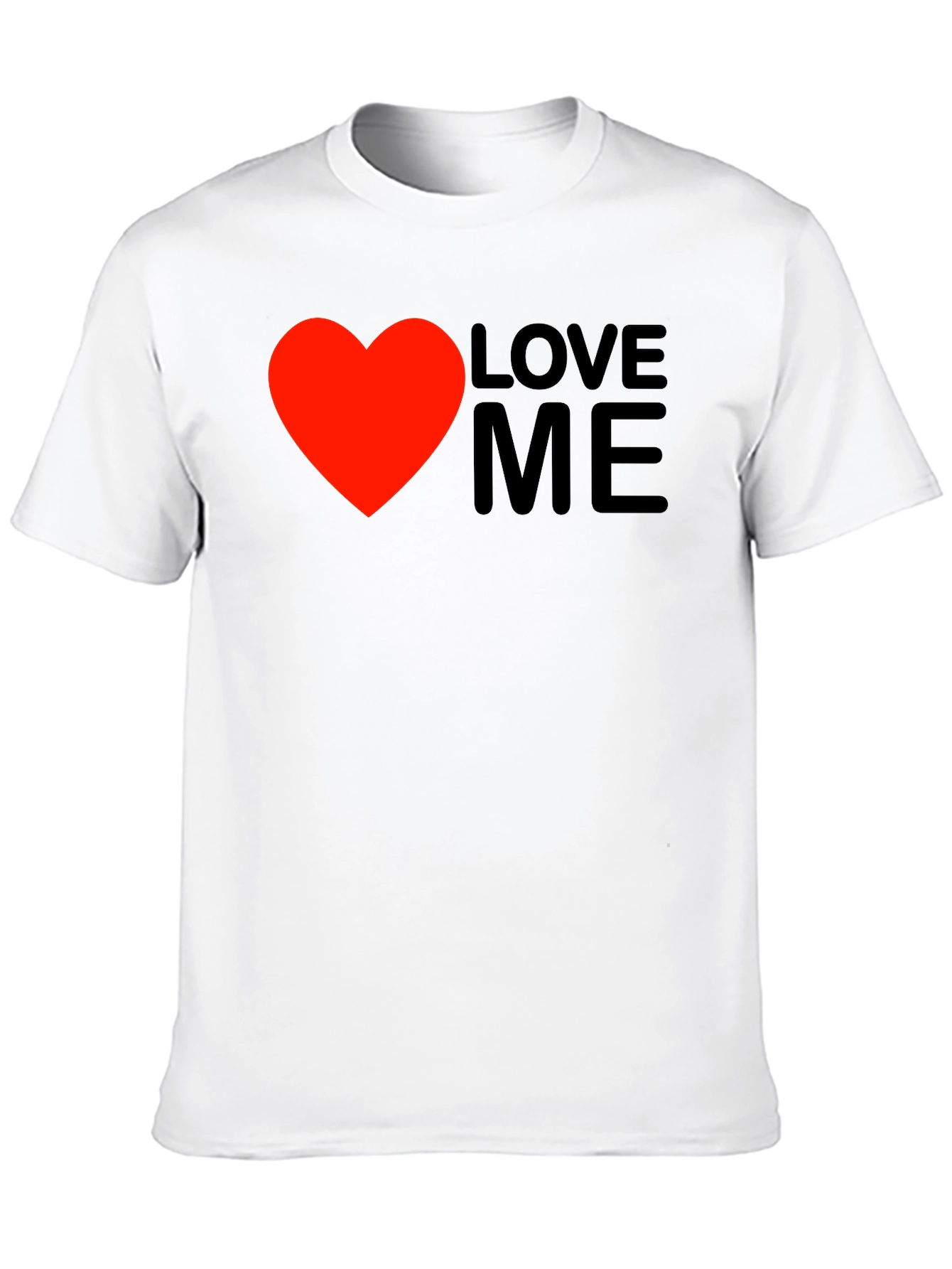 Love Me Graphic Tee - Black Cotton Casual Wear