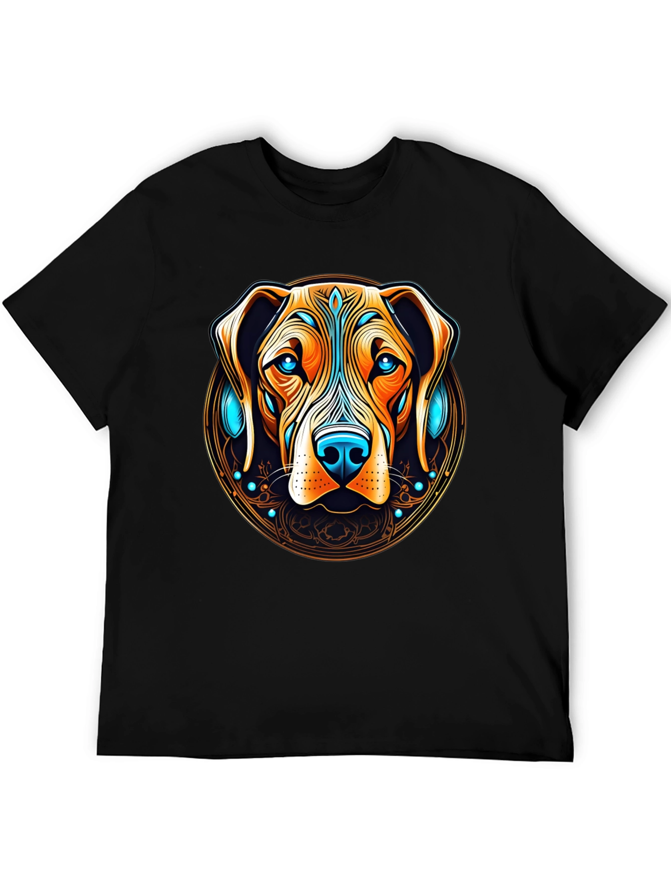 Dog Graphic Tee - Artistic Canine Print