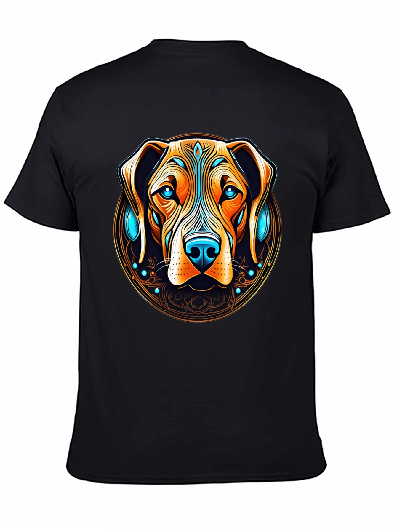 Dog Graphic Tee - Artistic Canine Print