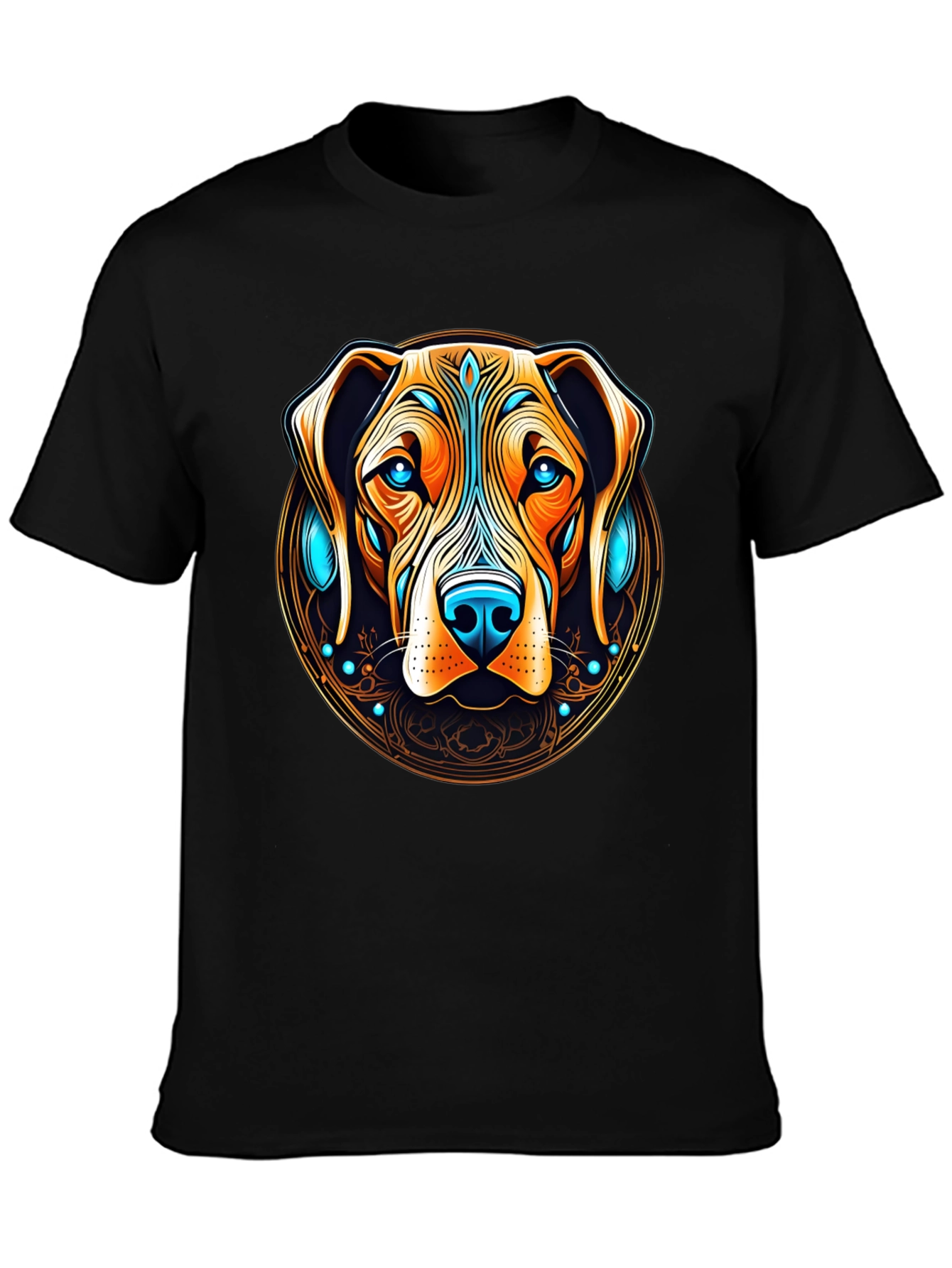 Dog Graphic Tee - Artistic Canine Print