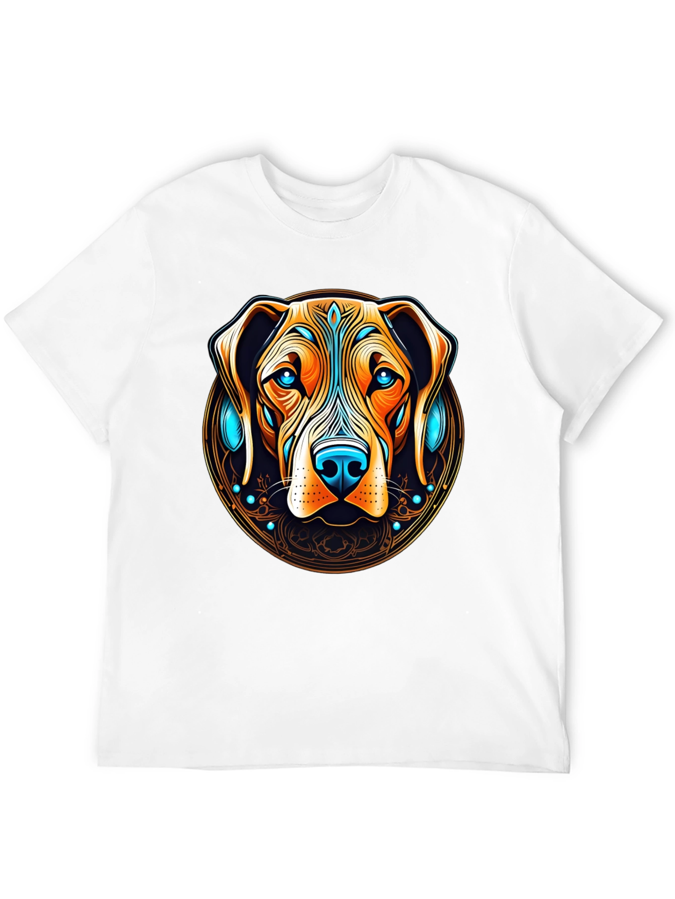 Dog Graphic Tee - Artistic Canine Print
