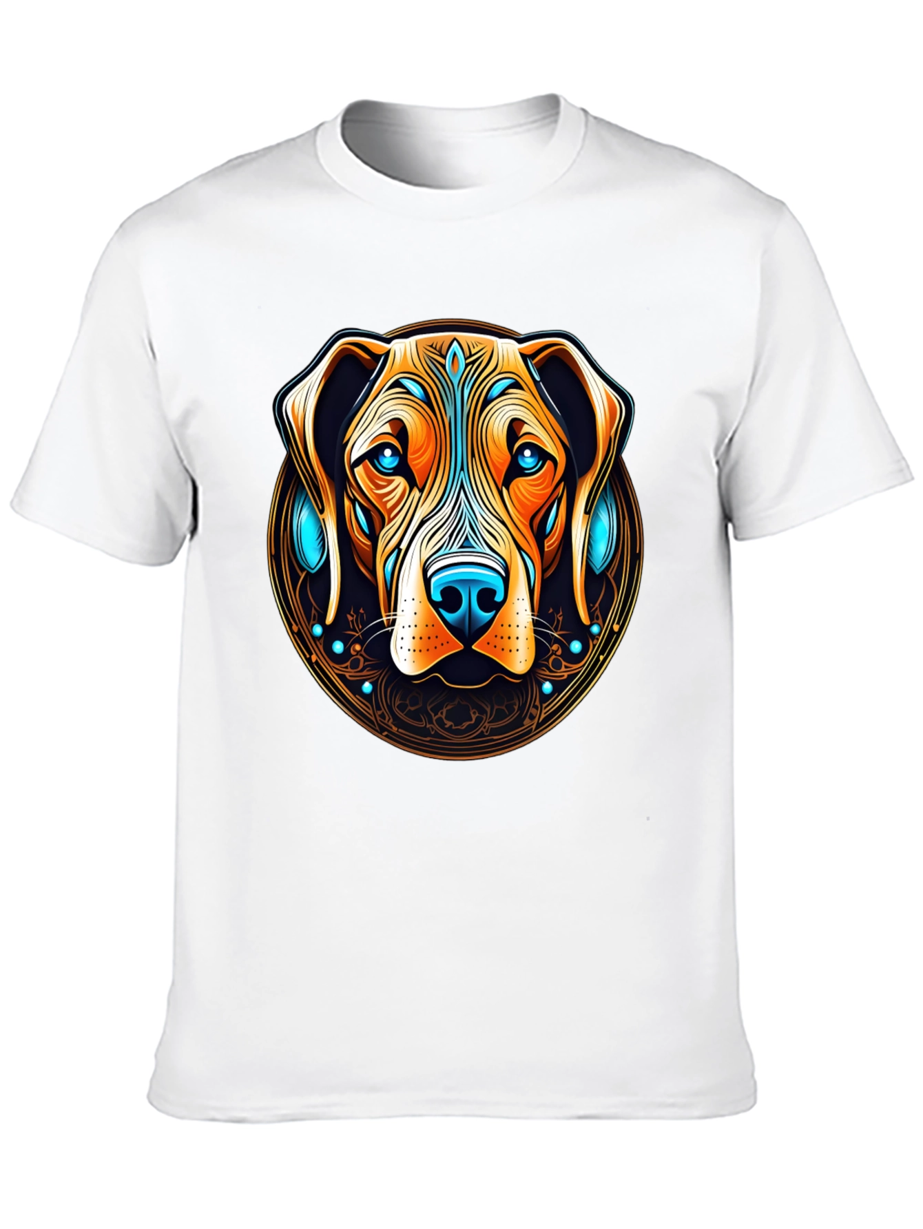 Dog Graphic Tee - Artistic Canine Print