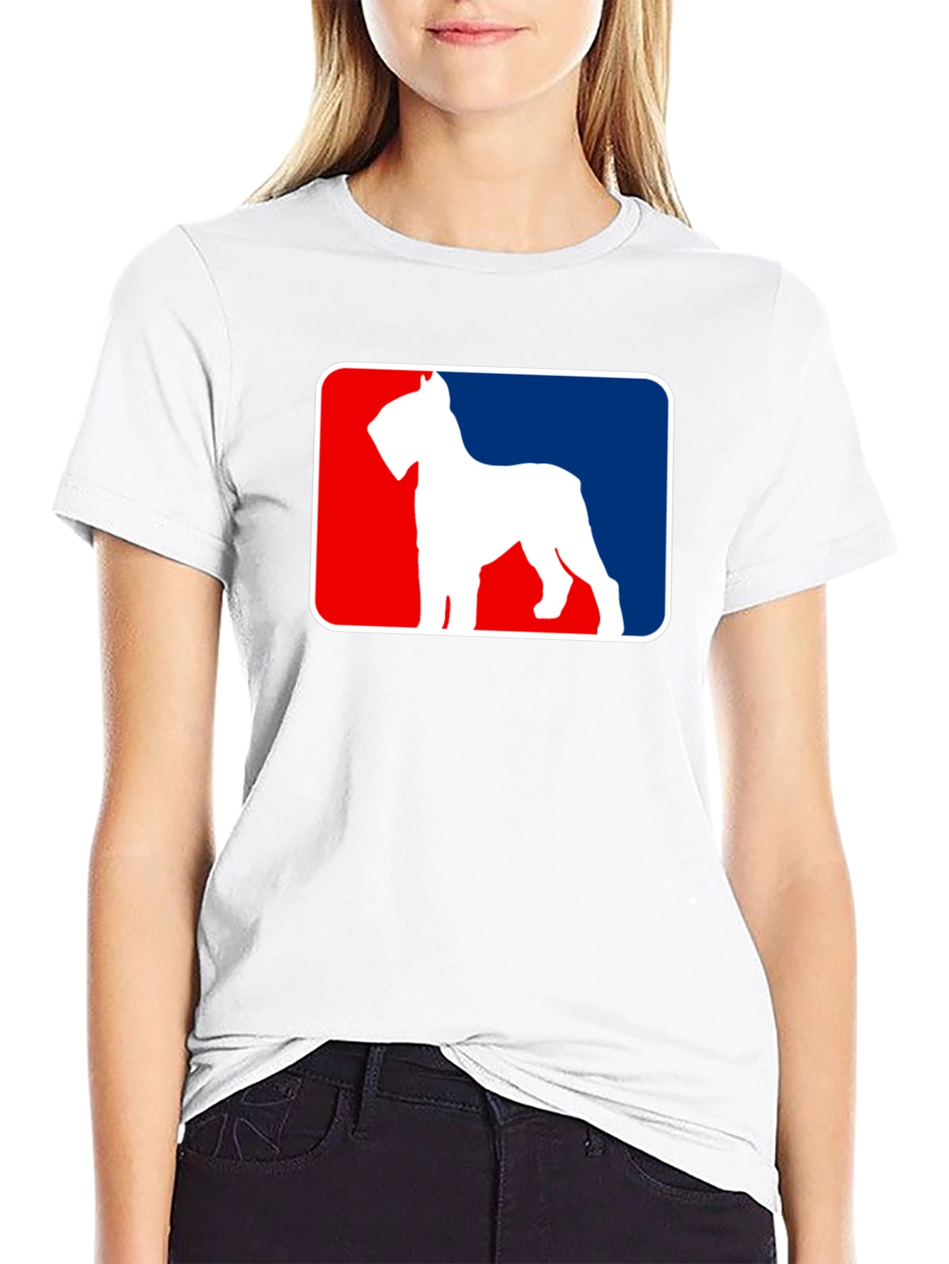 Dog Breed T-Shirt - Schnauzer Silhouette Design