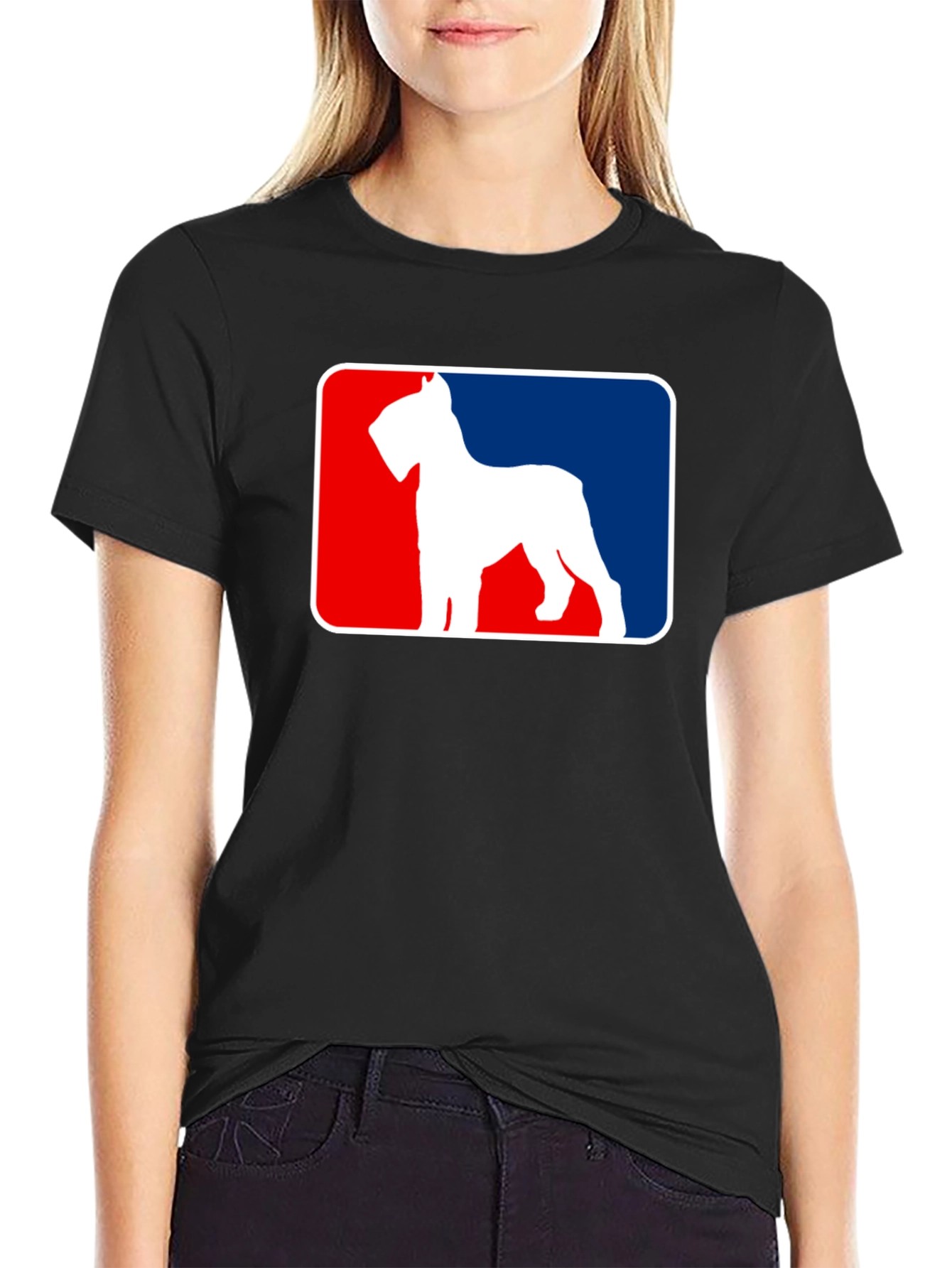 Dog Breed T-Shirt - Schnauzer Silhouette Design