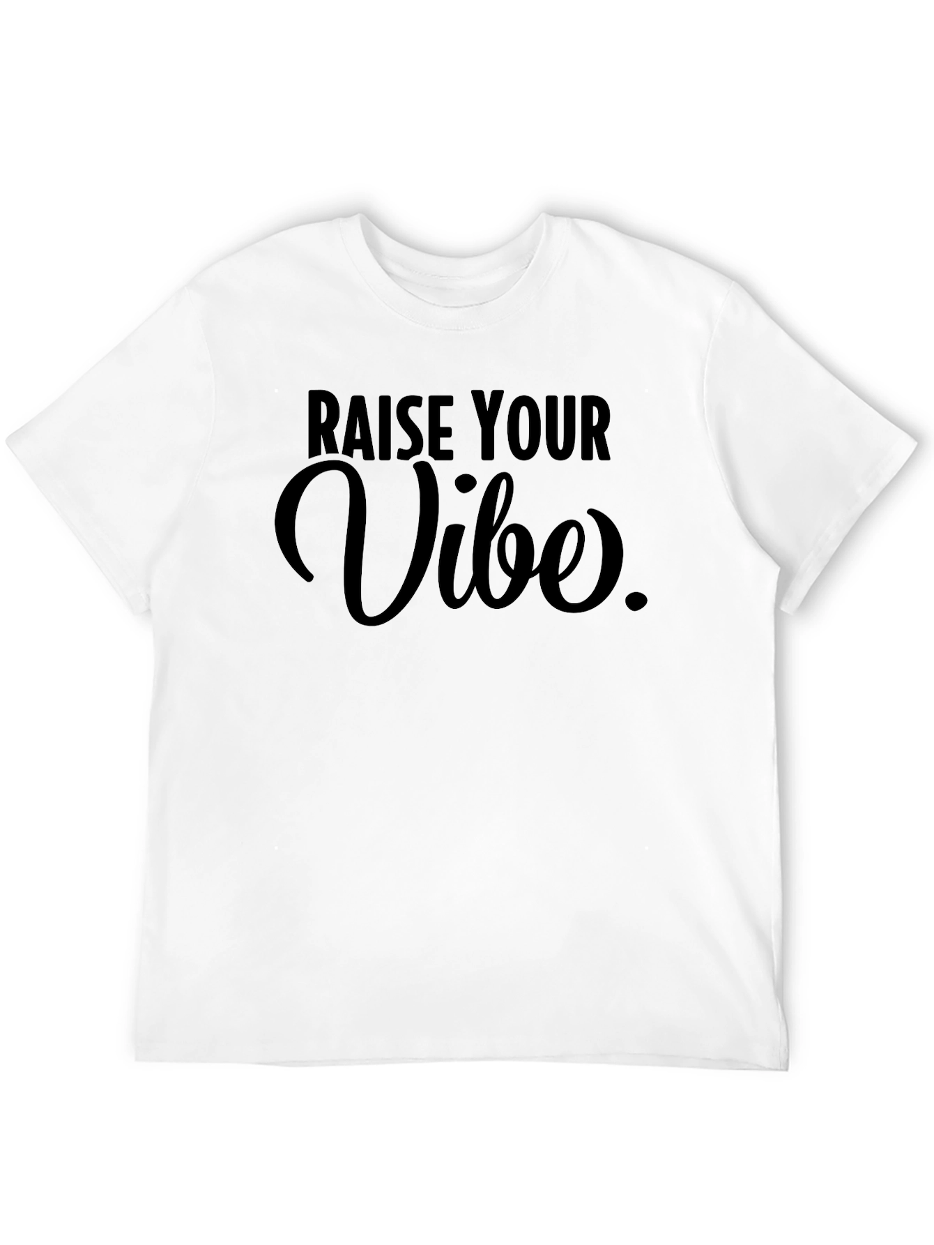 Raise Your Vibe Black Graphic Tee Shirt