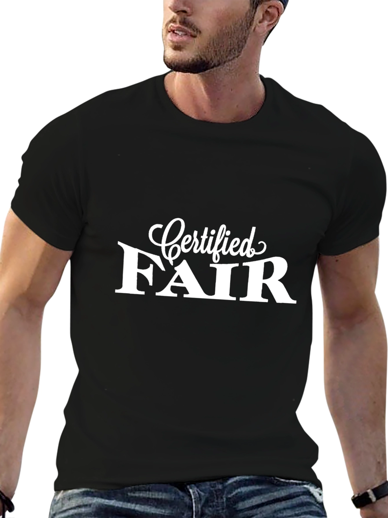 Certified Fair Graphic Tee - Mens Black T-Shirt