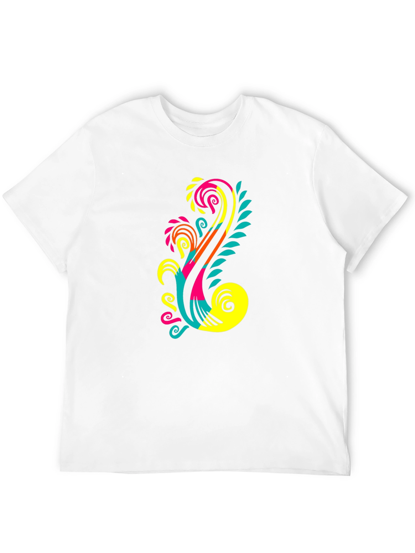 Bold Graphic Print Black T-Shirt