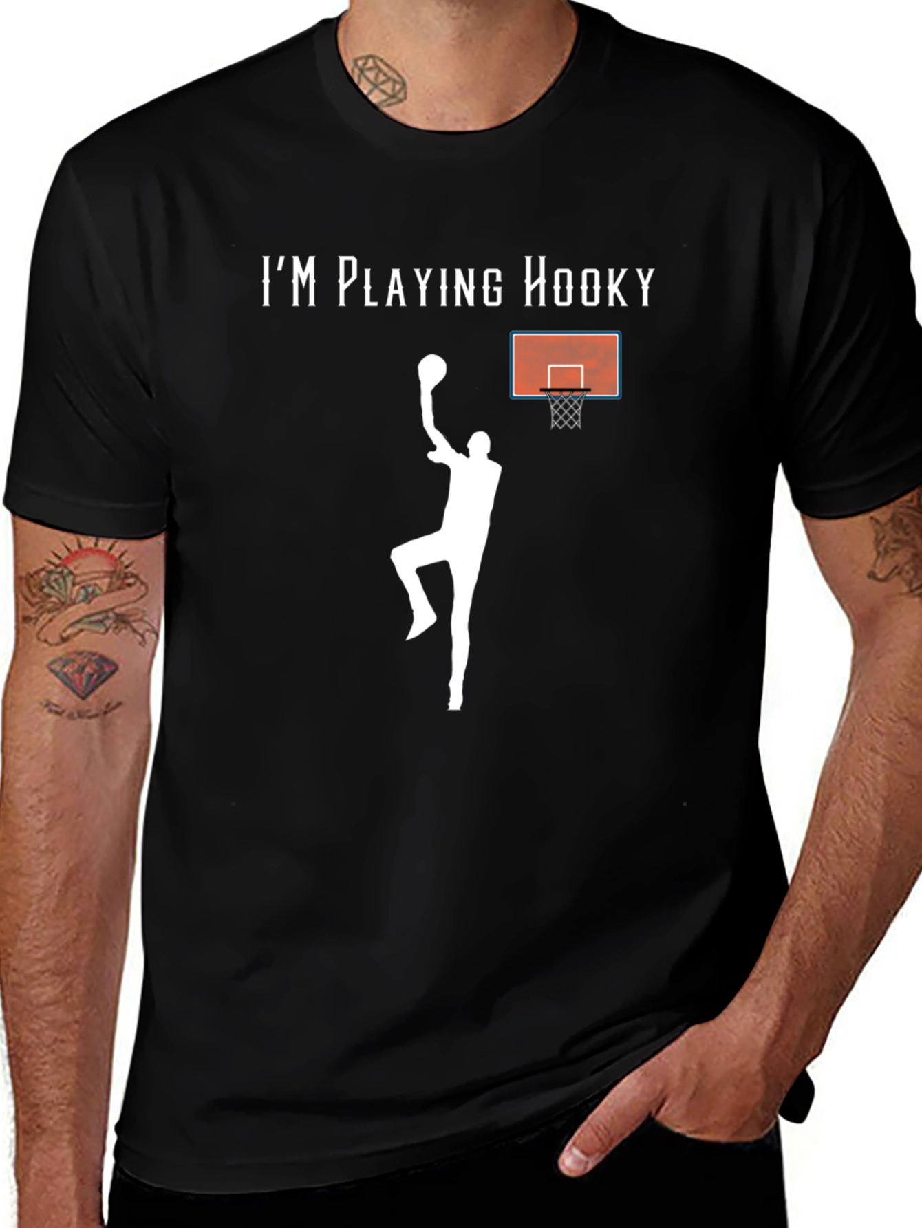 Im Playing Hooky Basketball T-Shirt