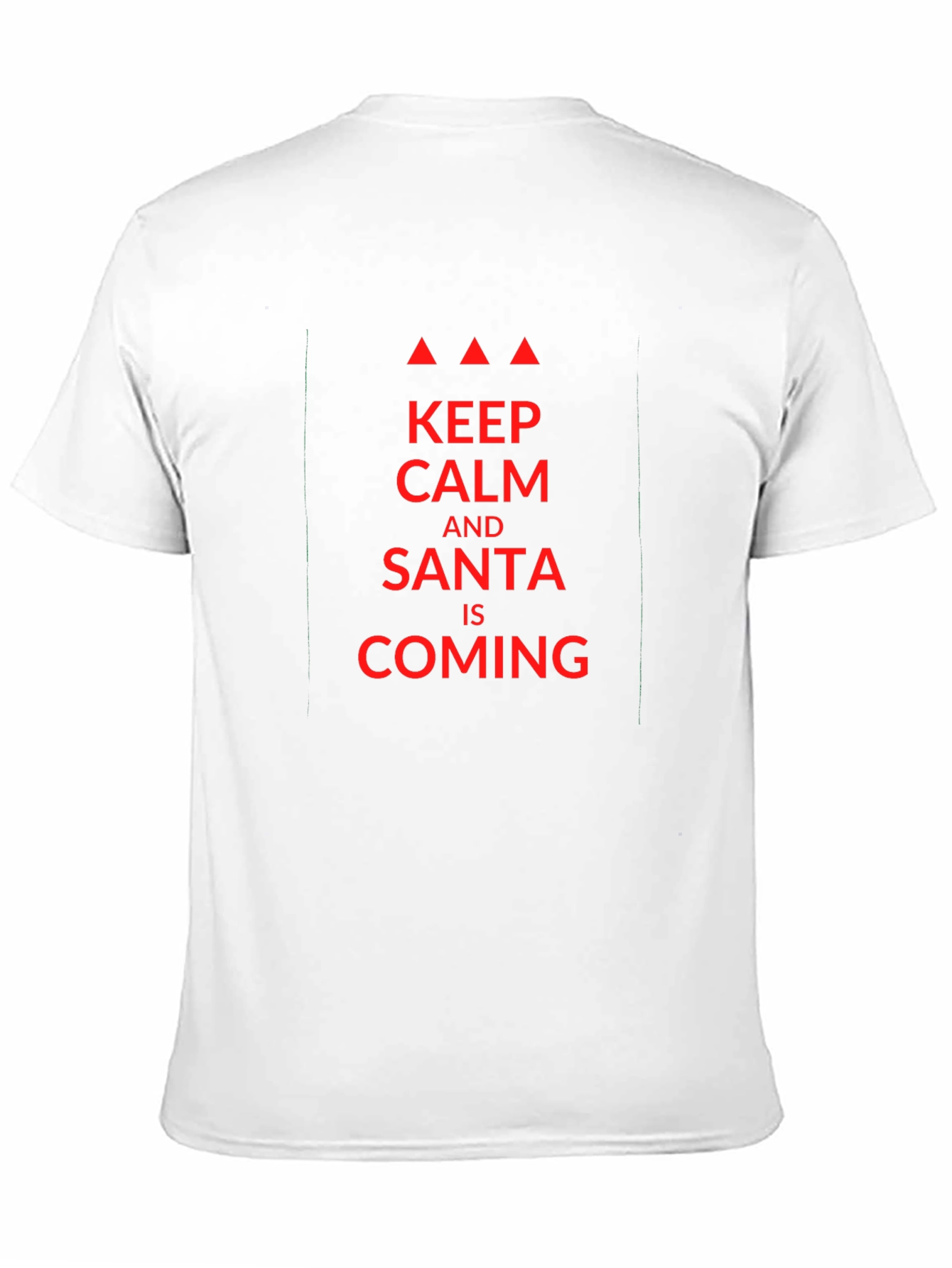 Keep Calm Santa Is Coming Black T-Shirt