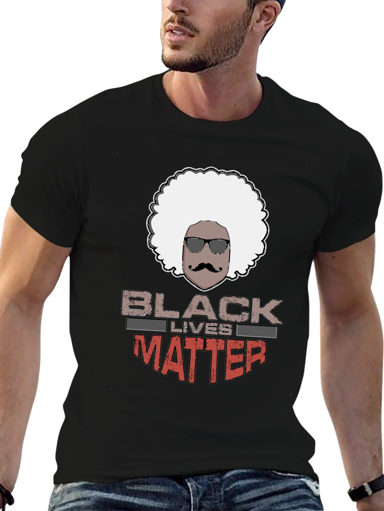 Black Lives Matter Afro T-Shirt