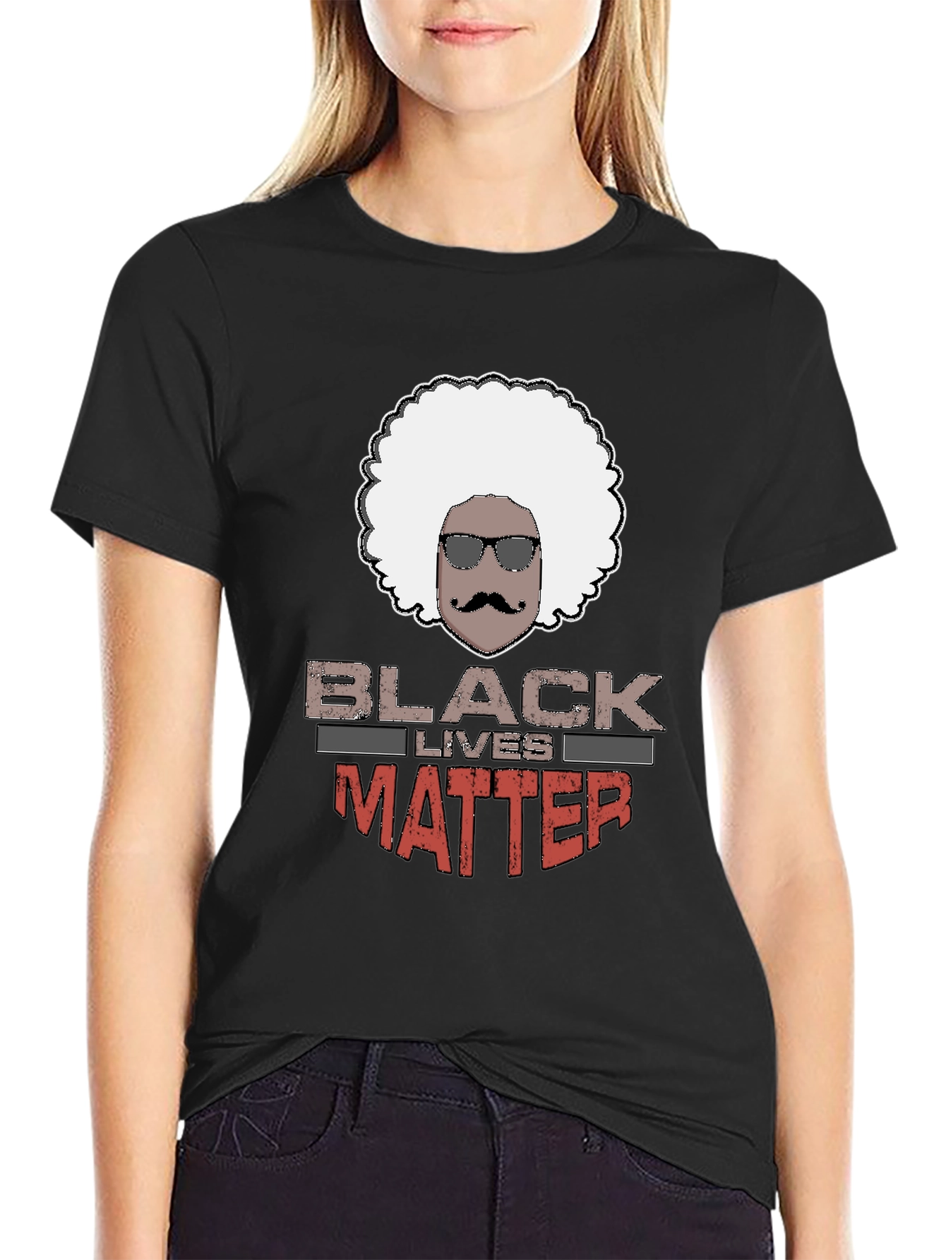 Black Lives Matter Afro T-Shirt