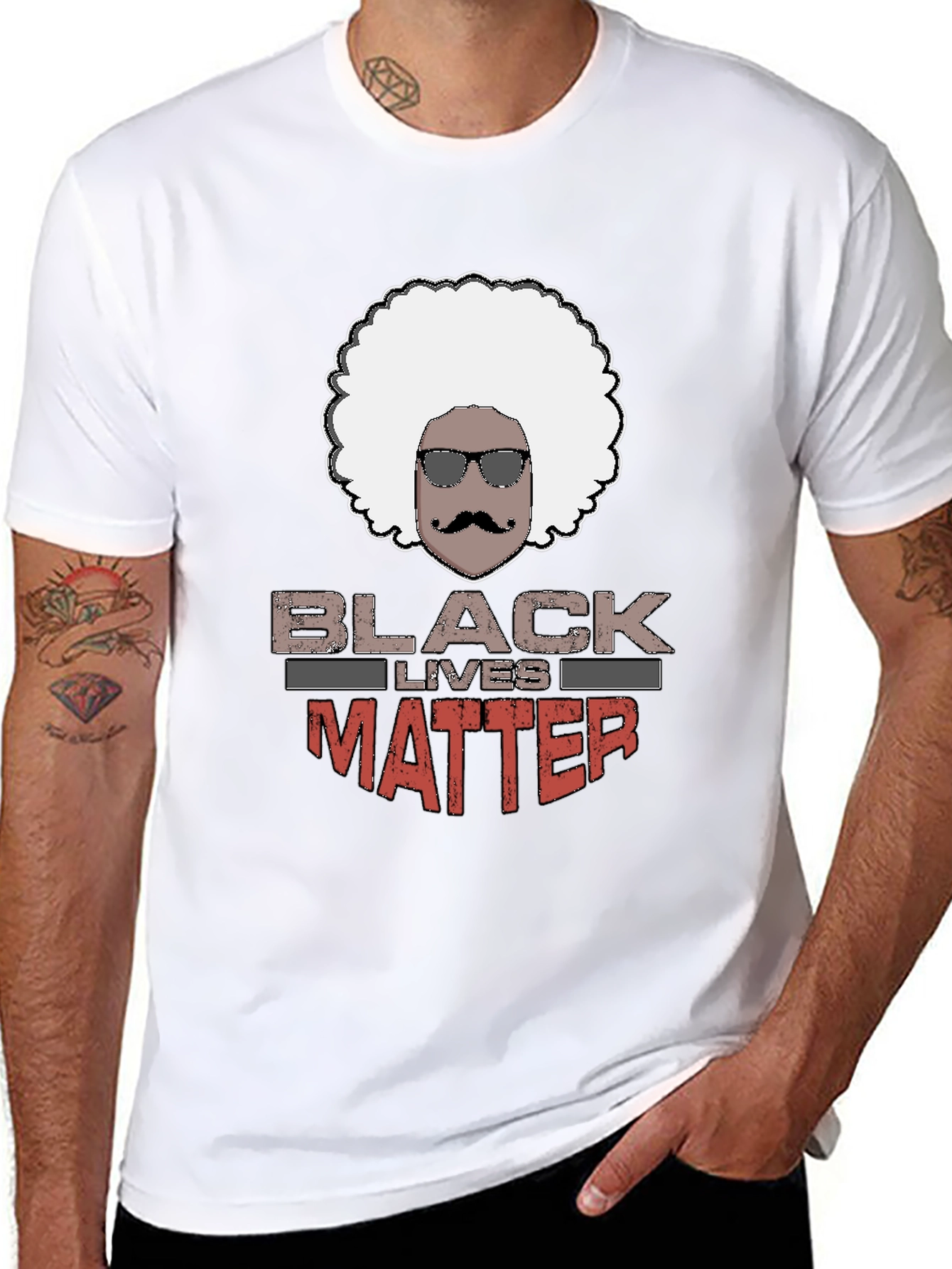 Black Lives Matter Afro T-Shirt
