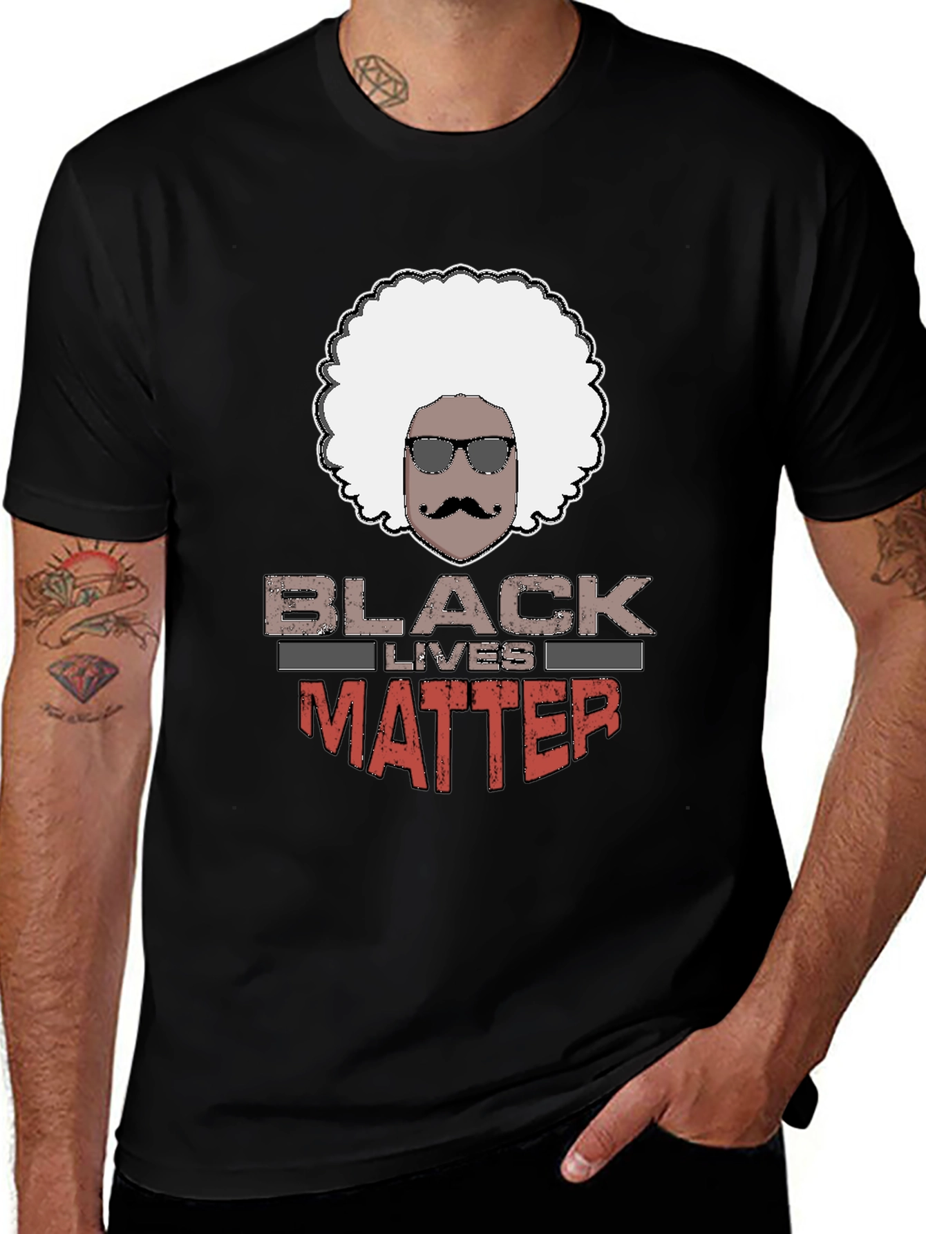 Black Lives Matter Afro T-Shirt