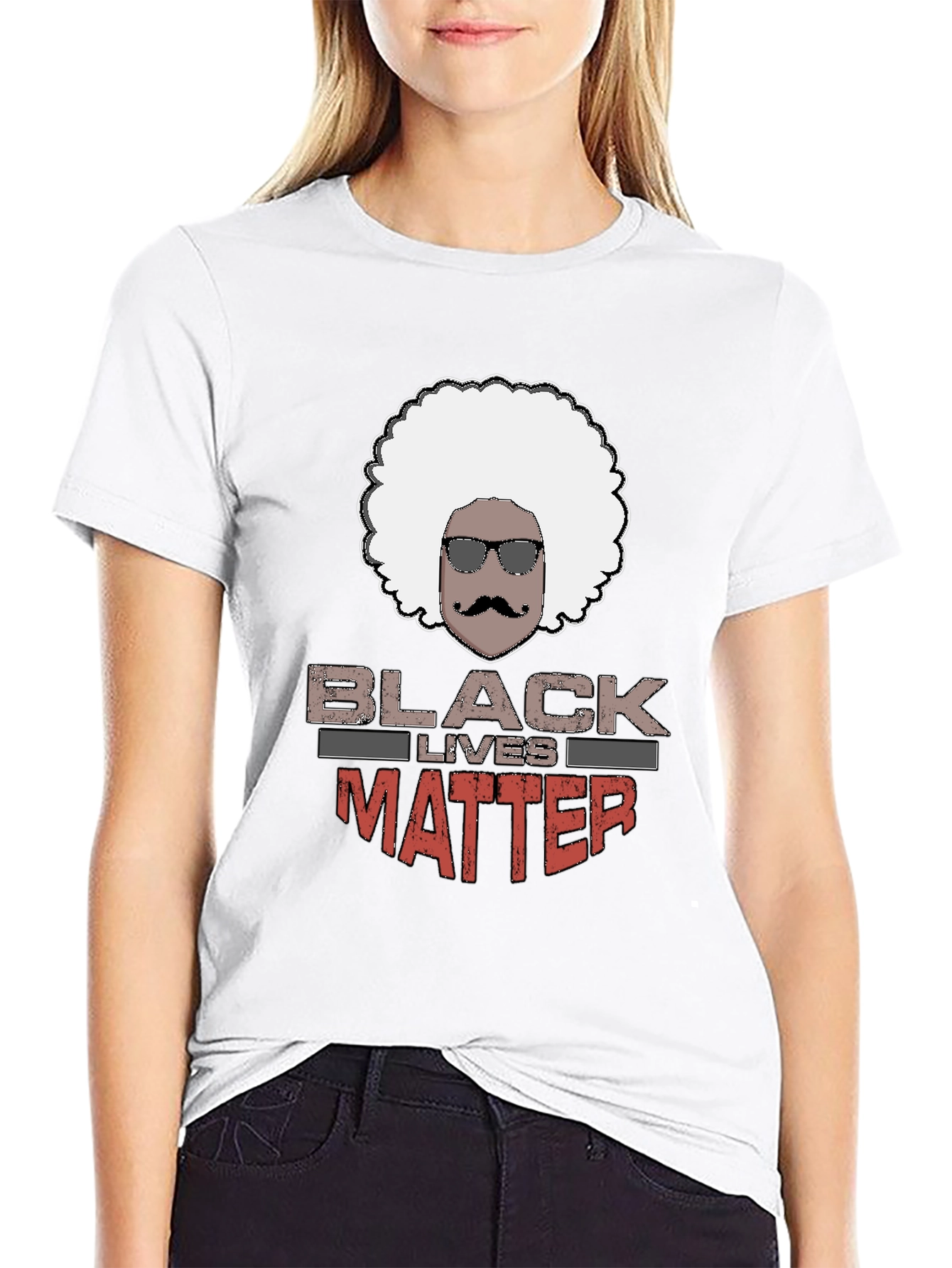 Black Lives Matter Afro T-Shirt