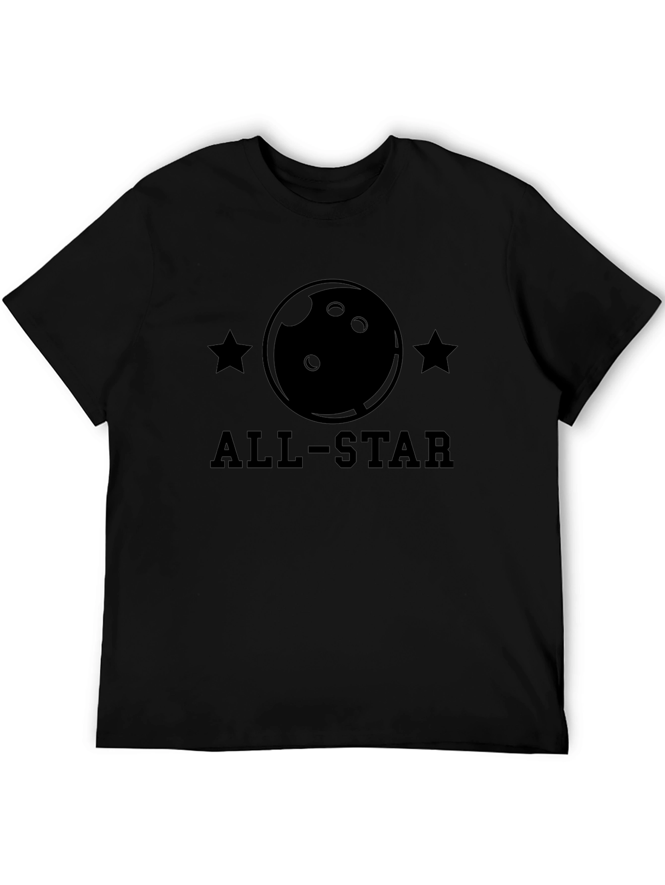 All-Star Bowling T-Shirt - Black Cotton Tee