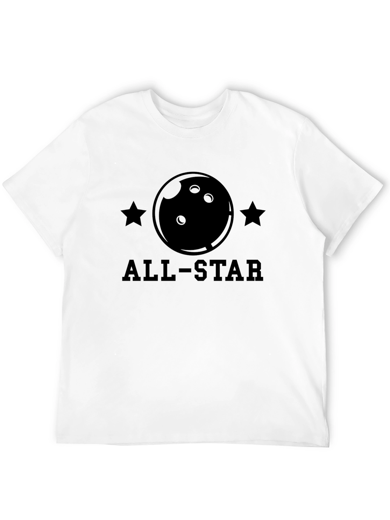 All-Star Bowling T-Shirt - Black Cotton Tee