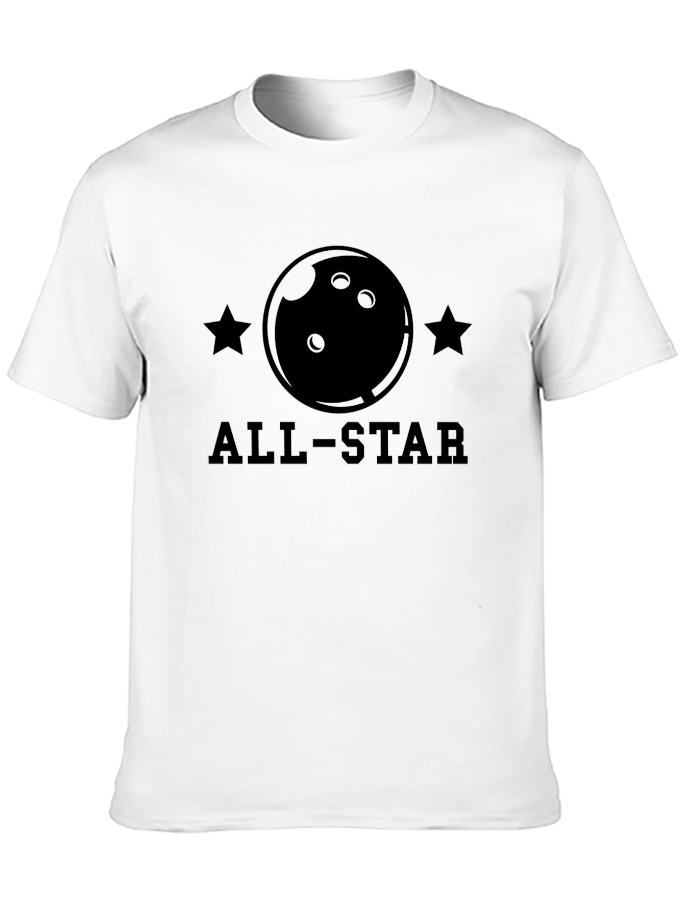 All-Star Bowling T-Shirt - Black Cotton Tee