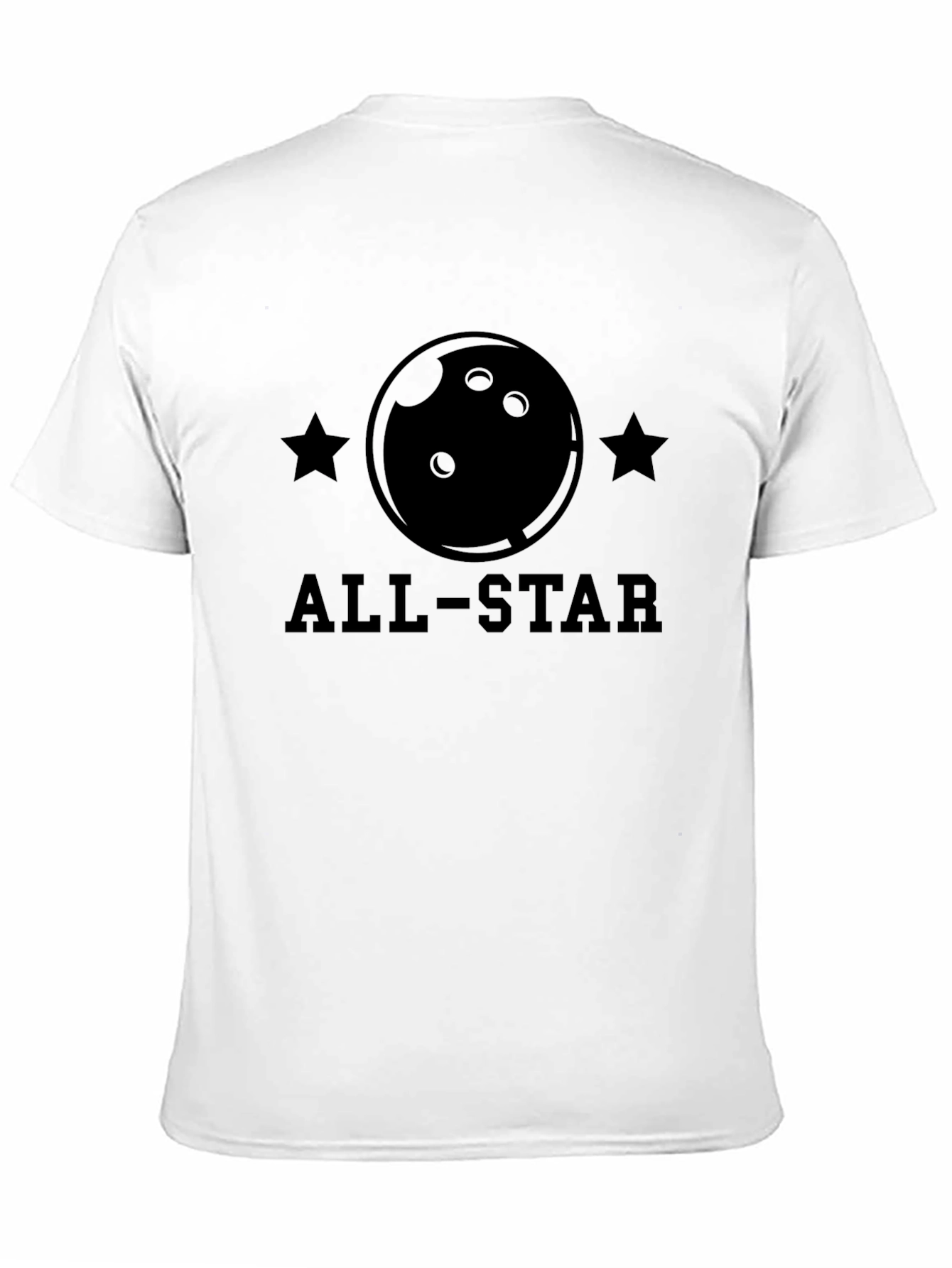 All-Star Bowling T-Shirt - Black Cotton Tee