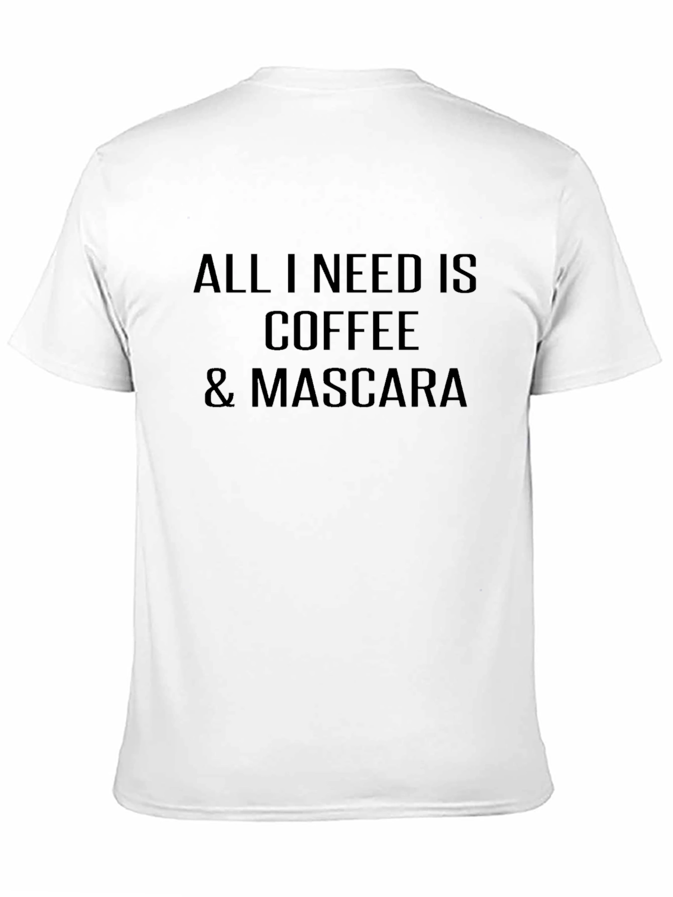 Coffee & Mascara Graphic Tee - Soft Cotton Blend