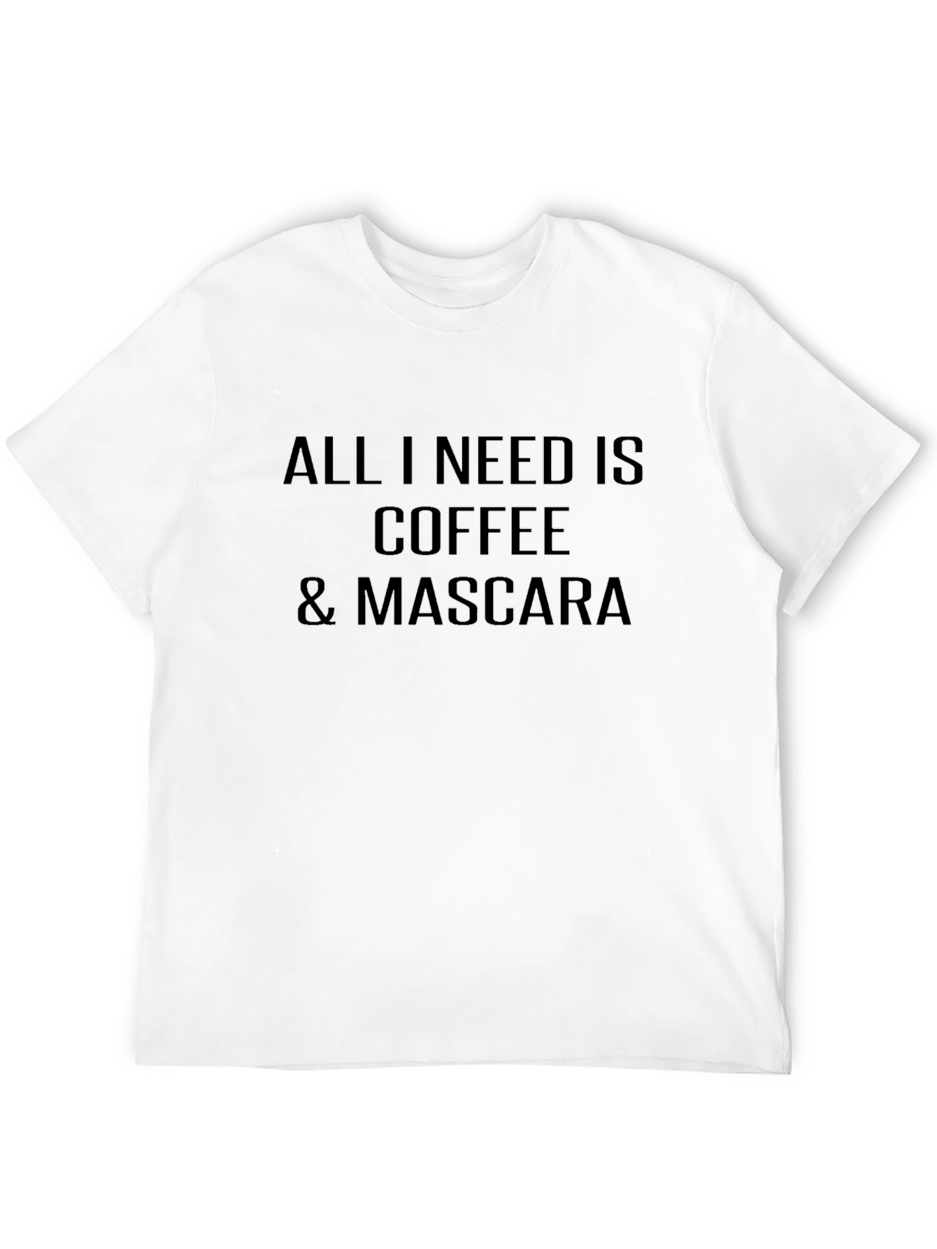 Coffee & Mascara Graphic Tee - Soft Cotton Blend