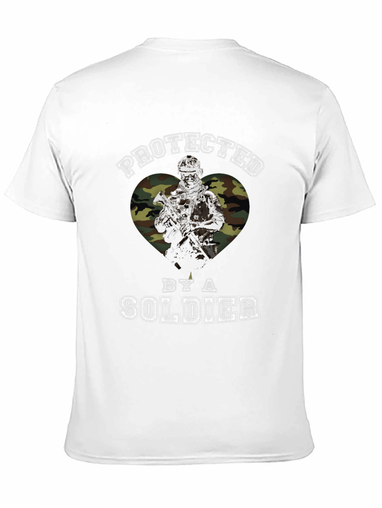 Protected by a Soldier Graphic T-Shirt