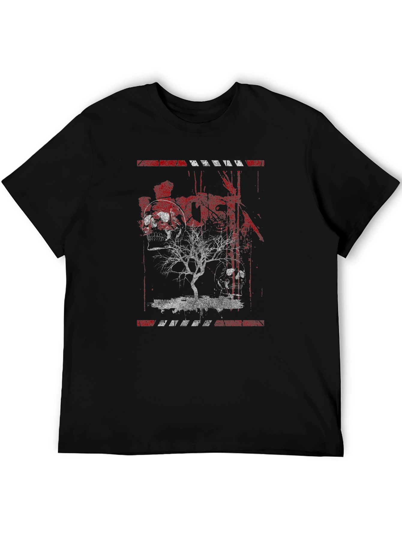 Skull Tree Graphic Tee - Black