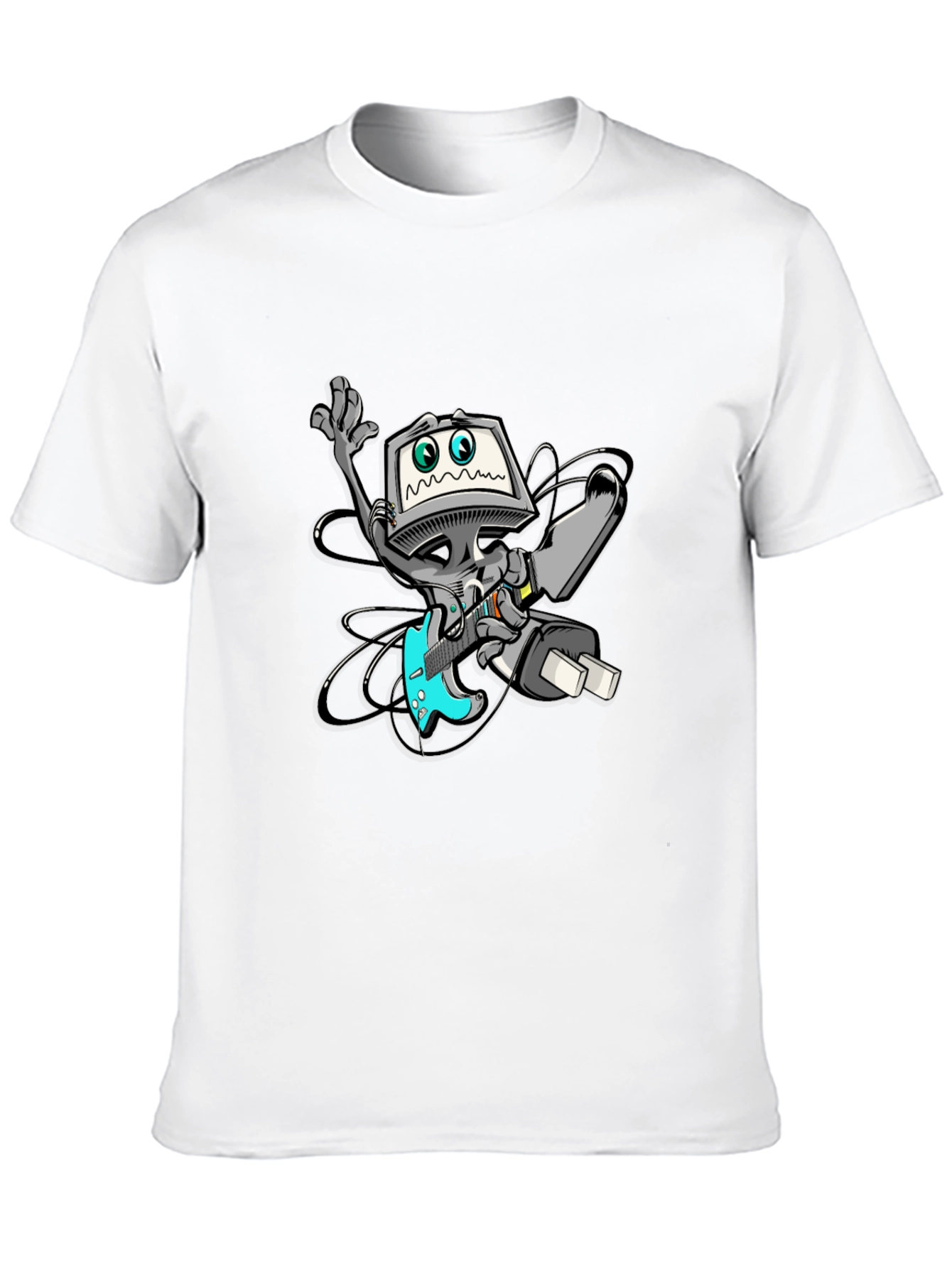 Robot Graphic Black T-Shirt
