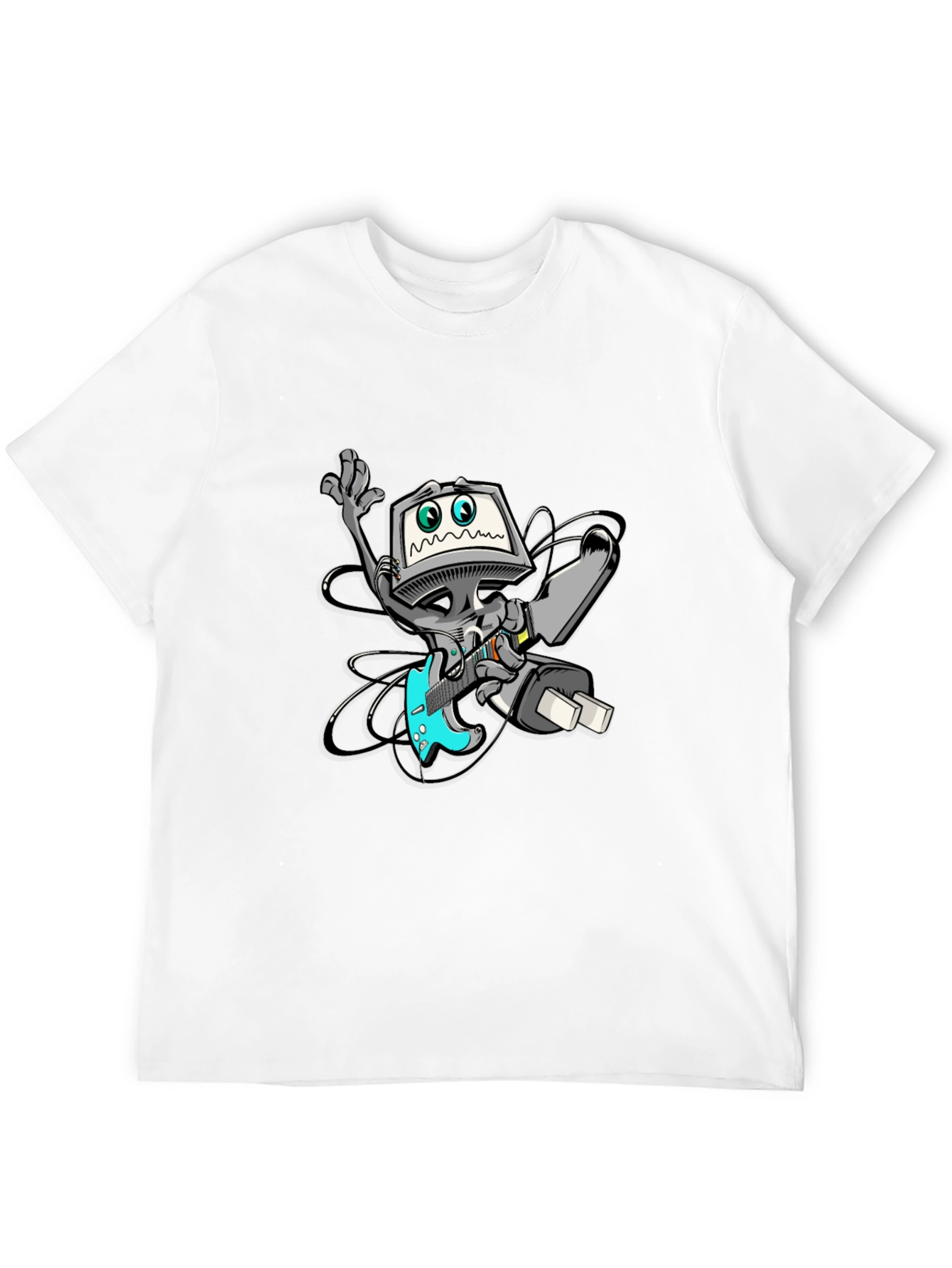 Robot Graphic Black T-Shirt