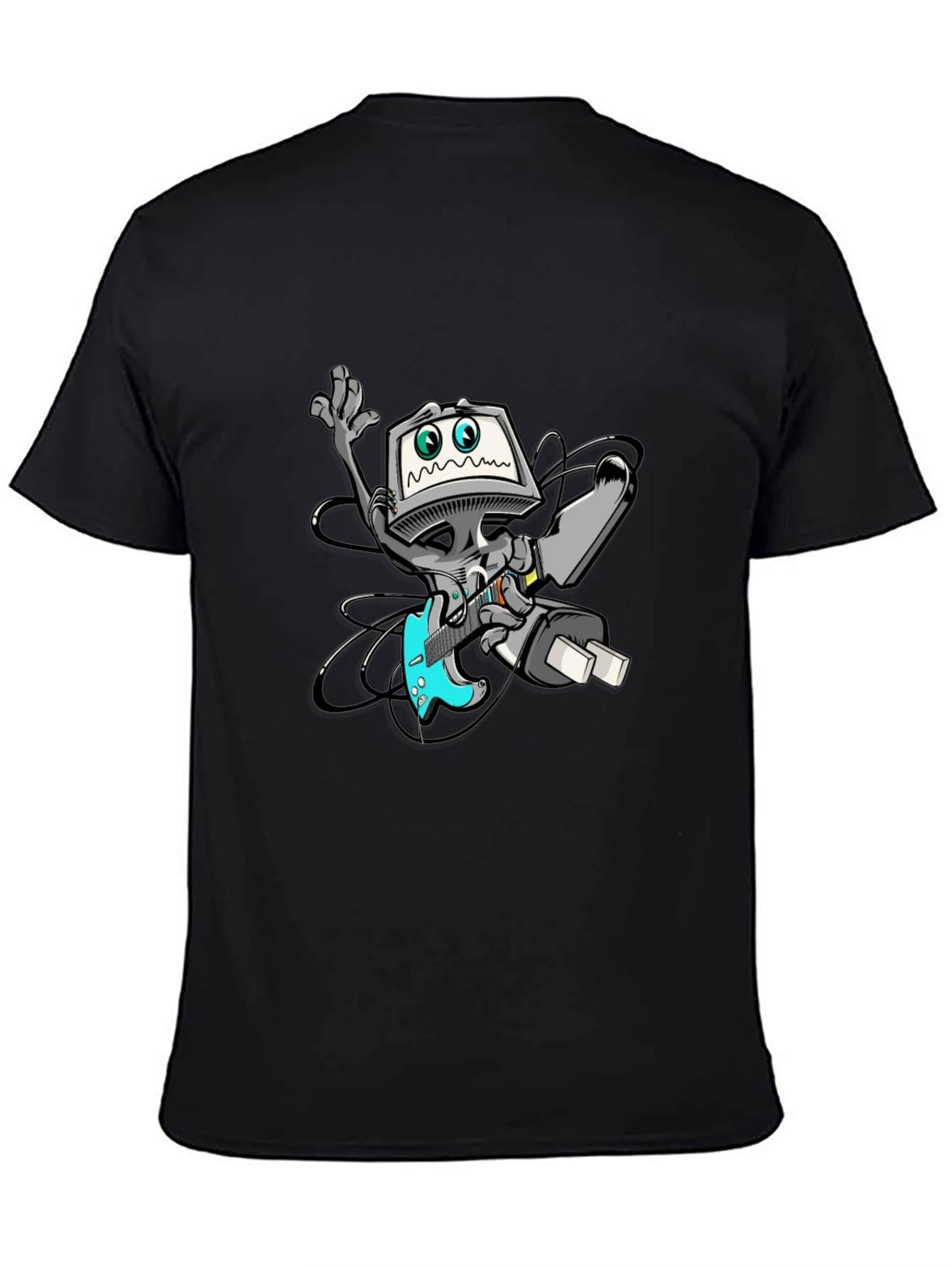 Robot Graphic Black T-Shirt