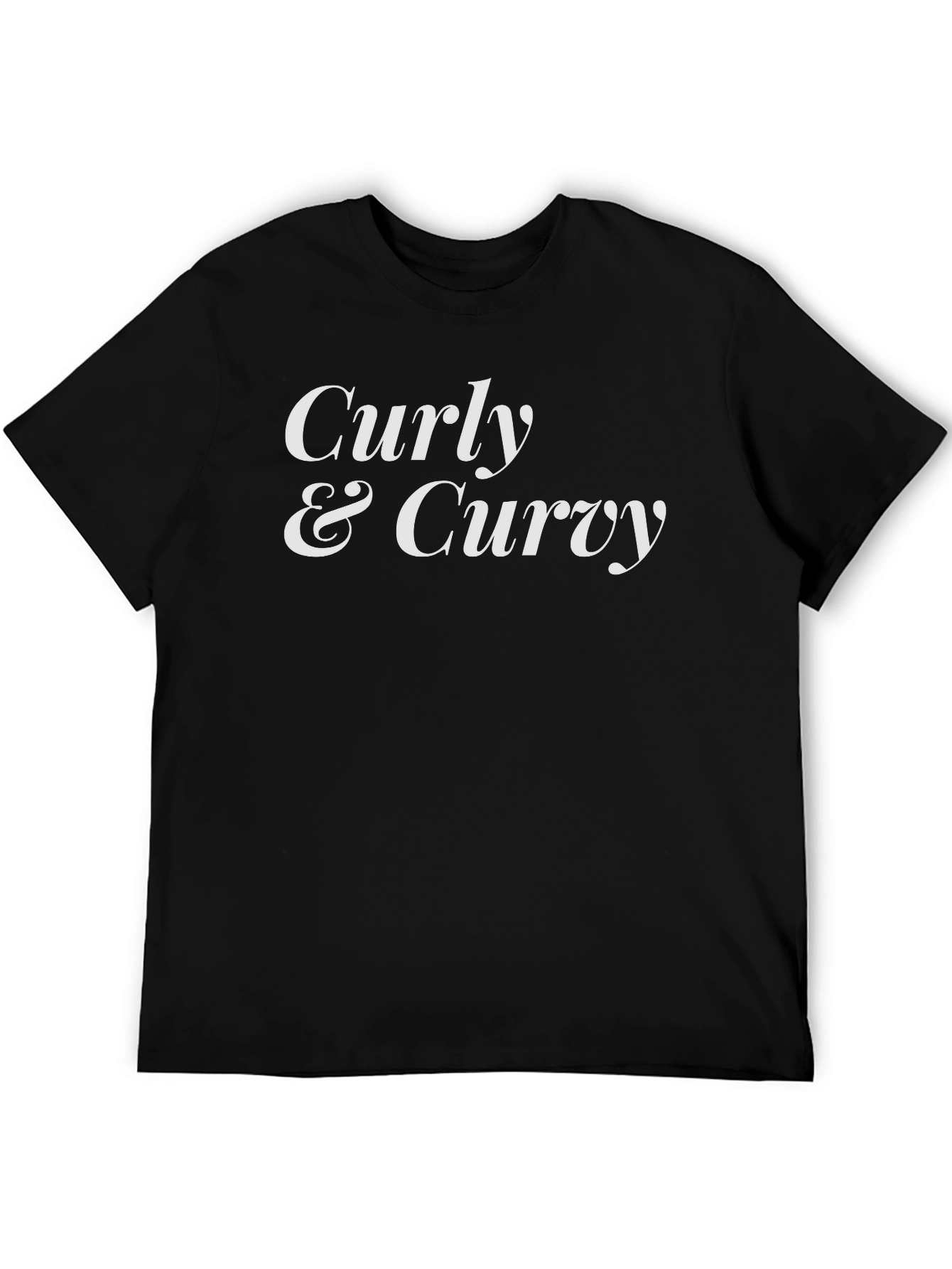 Curly & Curvy Graphic Tee - Soft Cotton T-Shirt