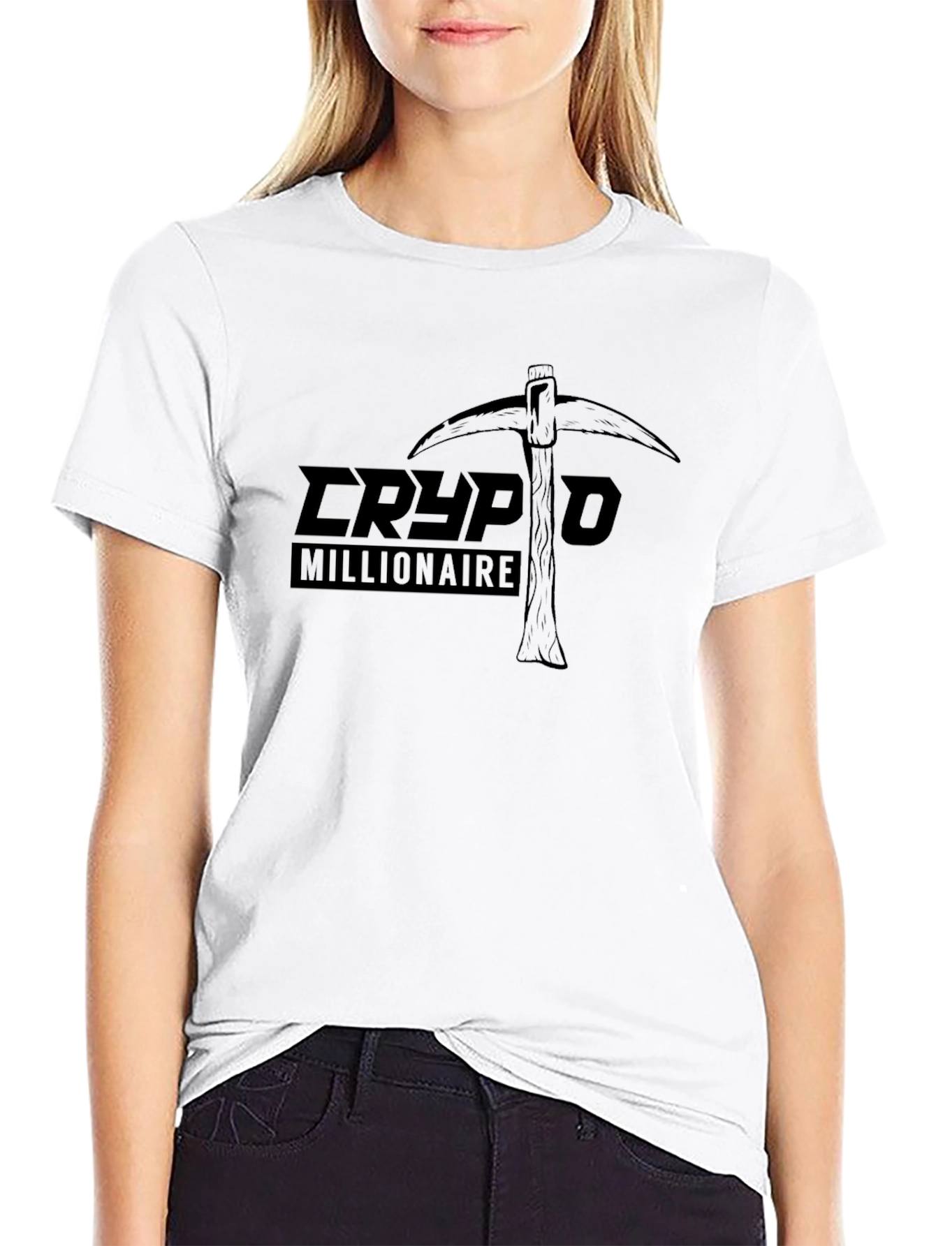 Crypto Millionaire Graphic T-Shirt - Black